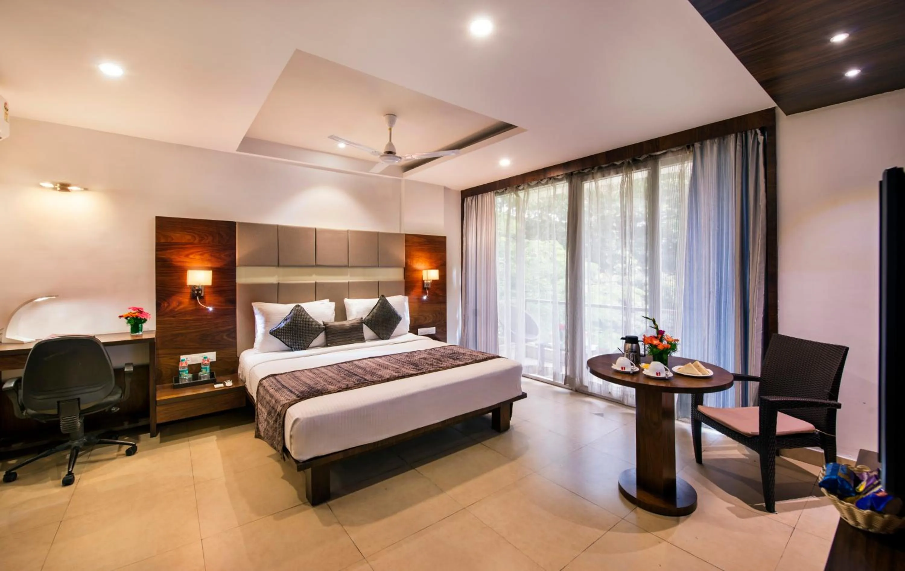 Deluxe Double Room with Balcony - single occupancy in Lords Eco Inn Bengaluru Jayanagar