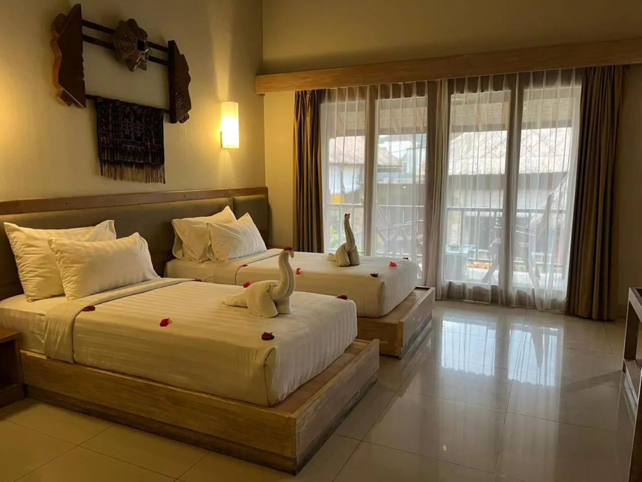 Double or Twin Room with Balcony in Tetirah Boutique Hotel