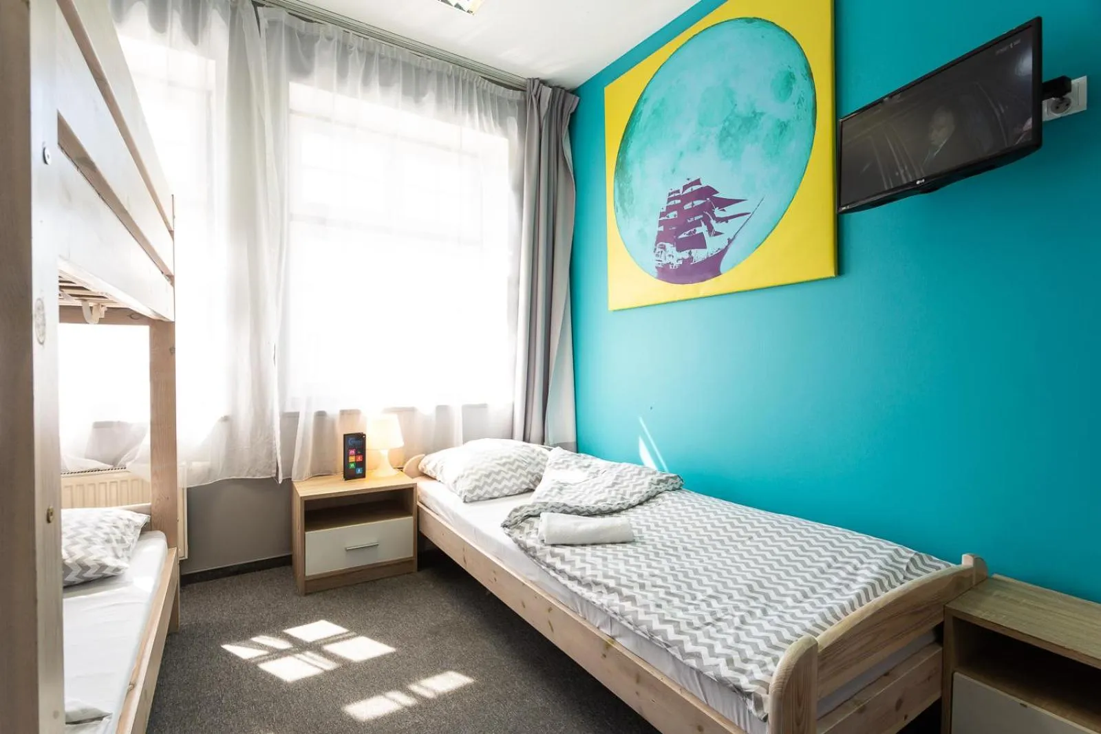 Triple Room with Shared Bathroom in Moon Hostel Gdańsk