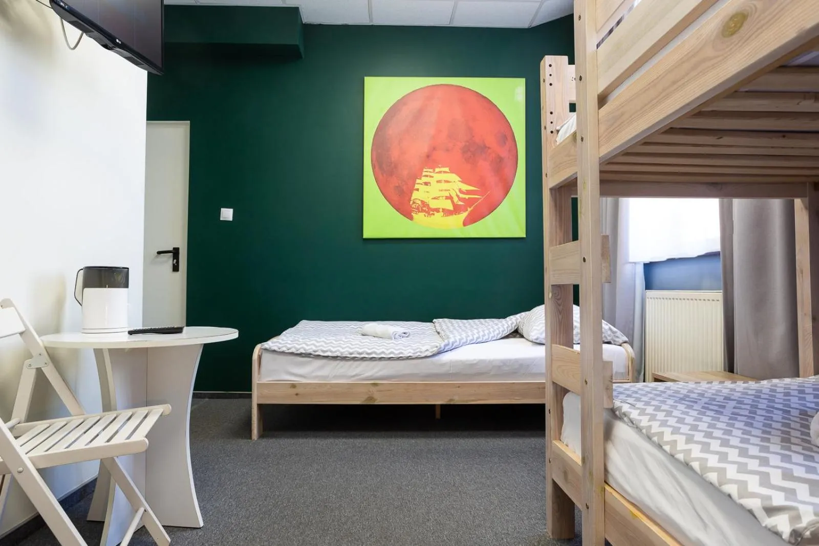 Triple Room with Private Bathroom in Moon Hostel Gdańsk