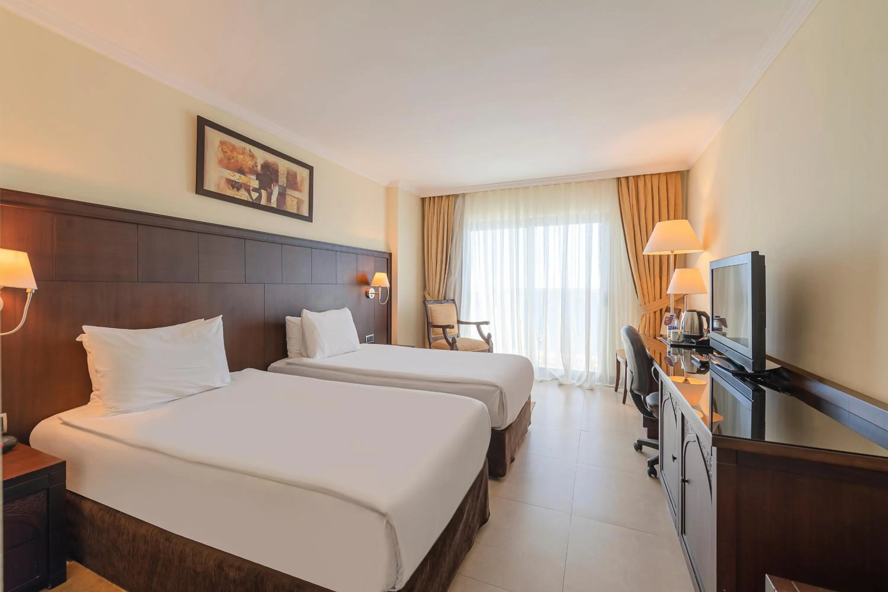 2 Single Beds Side Sea View in Crowne Plaza Antalya by IHG
