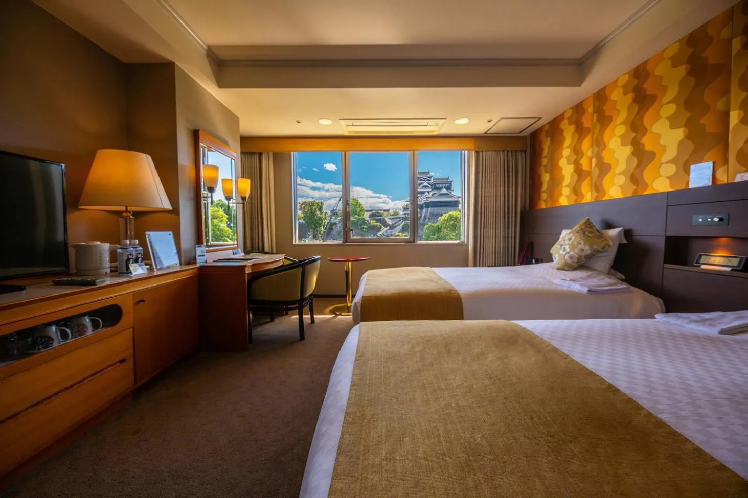 Twin Room with View - Non-Smoking in KKR Hotel Kumamoto