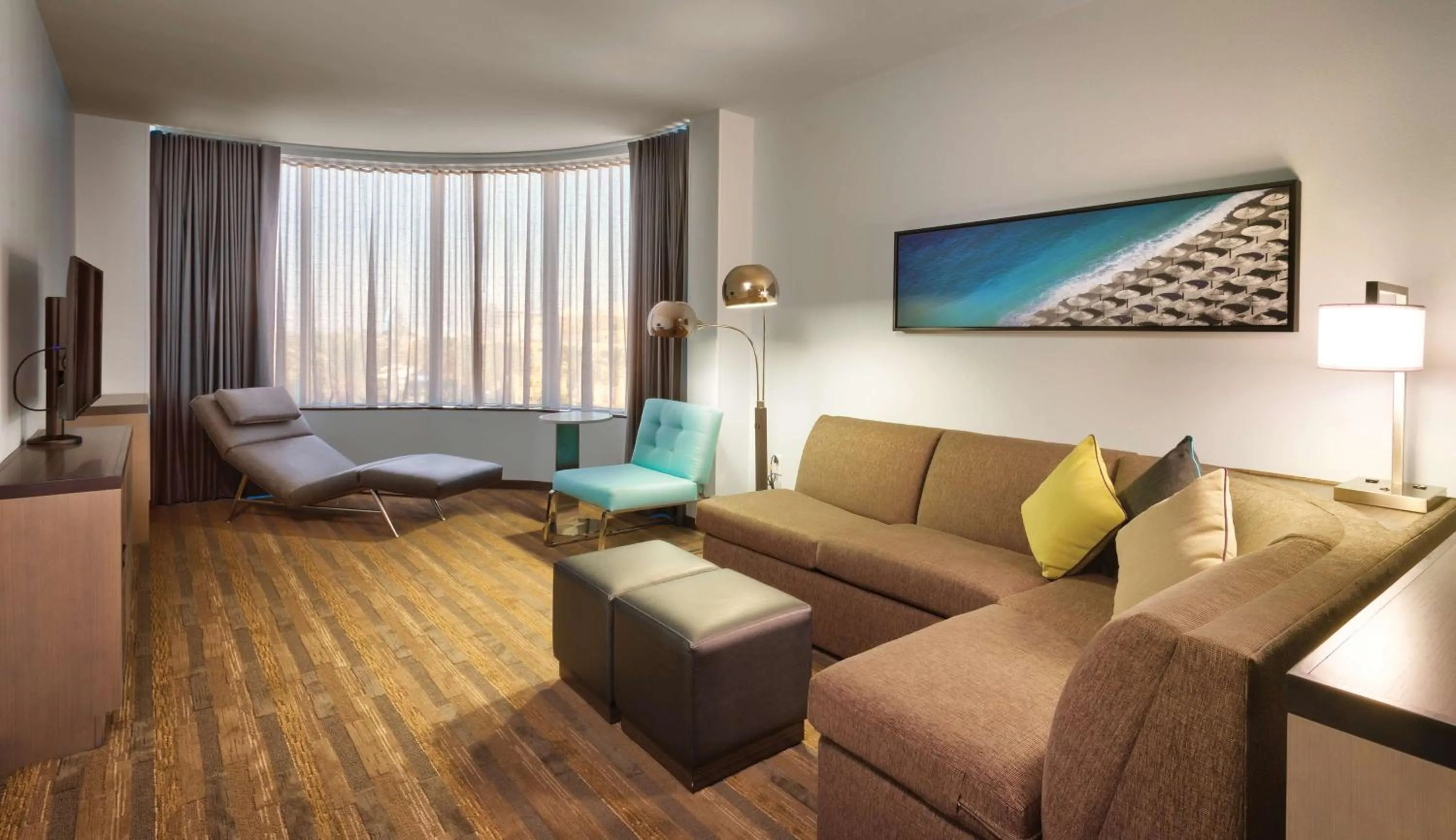 One-Bedroom Specialty Suite with Two Queen Beds, Kitchen and Sofa Bed in Hyatt House at Anaheim Resort/Convention Center