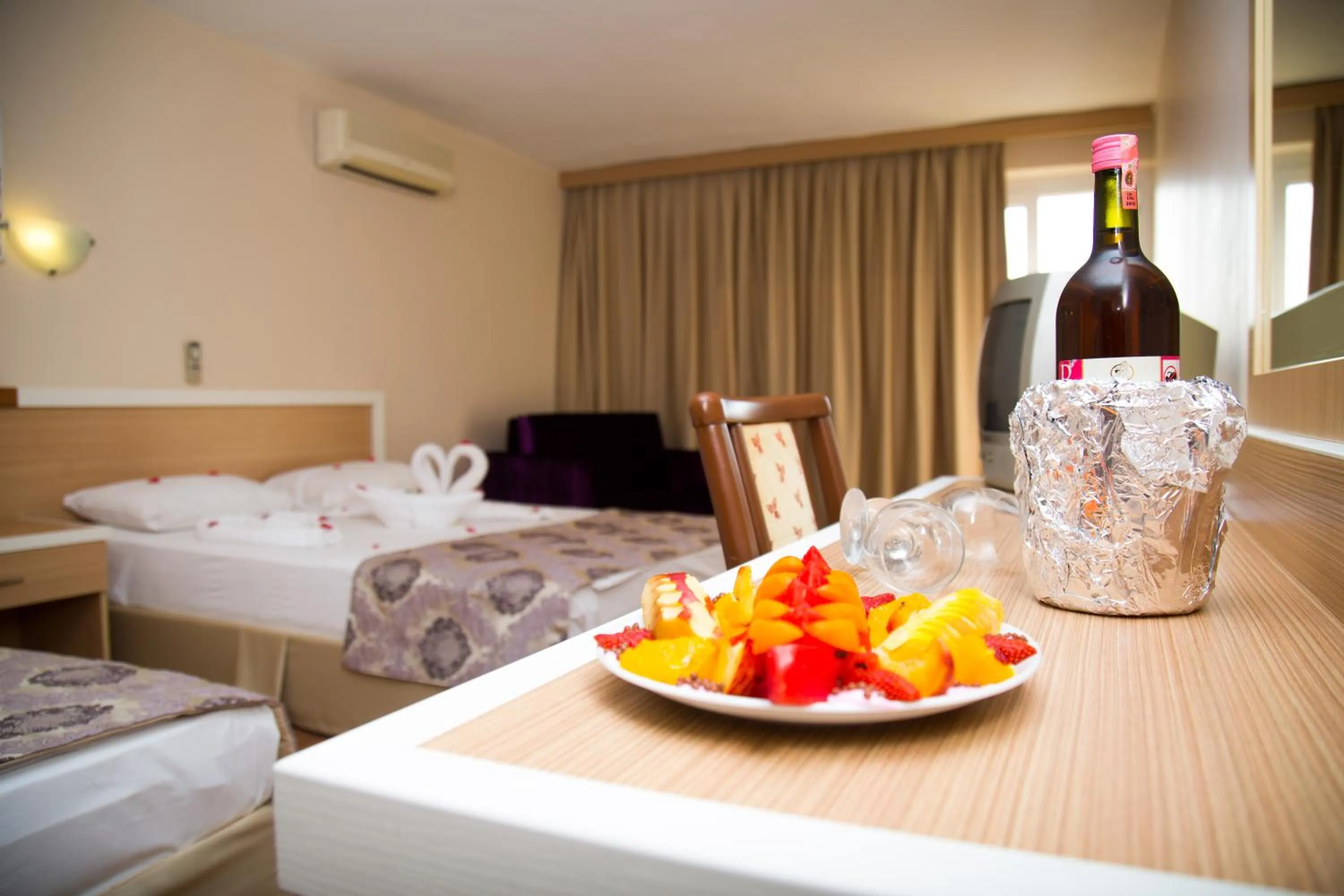Economy Quadruple Room in Tuntas Beach Hotel - All Inclusive