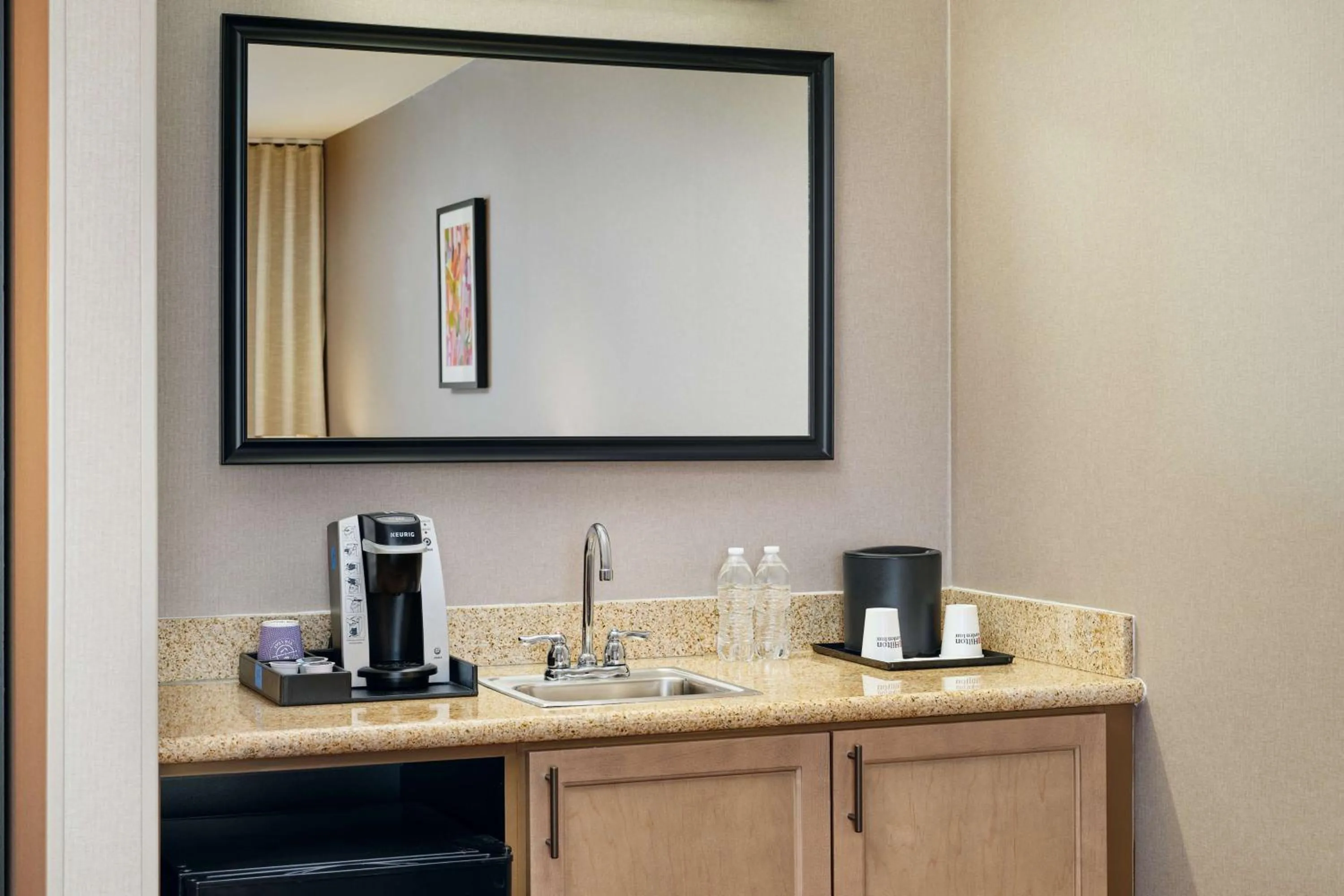 King Suite - Disability Access Hearing Accessible Roll-In Shower in Hilton Garden Inn Schaumburg