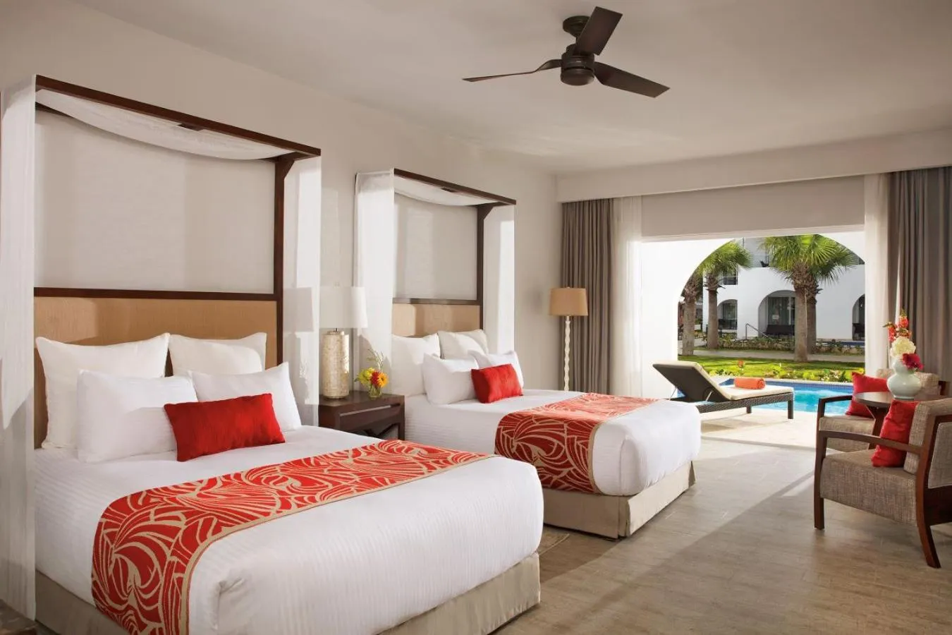 Preferred Club Deluxe Swim-Up Tropical View (3 Adults) in Dreams Dominicus La Romana Resort & Spa