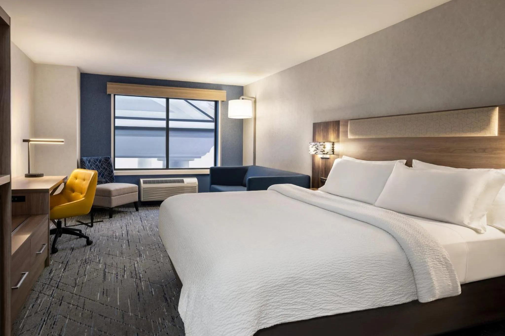 Standard King Room with Roll-in Shower - Mobility Accessible in Holiday Inn Express Syracuse Airport by IHG
