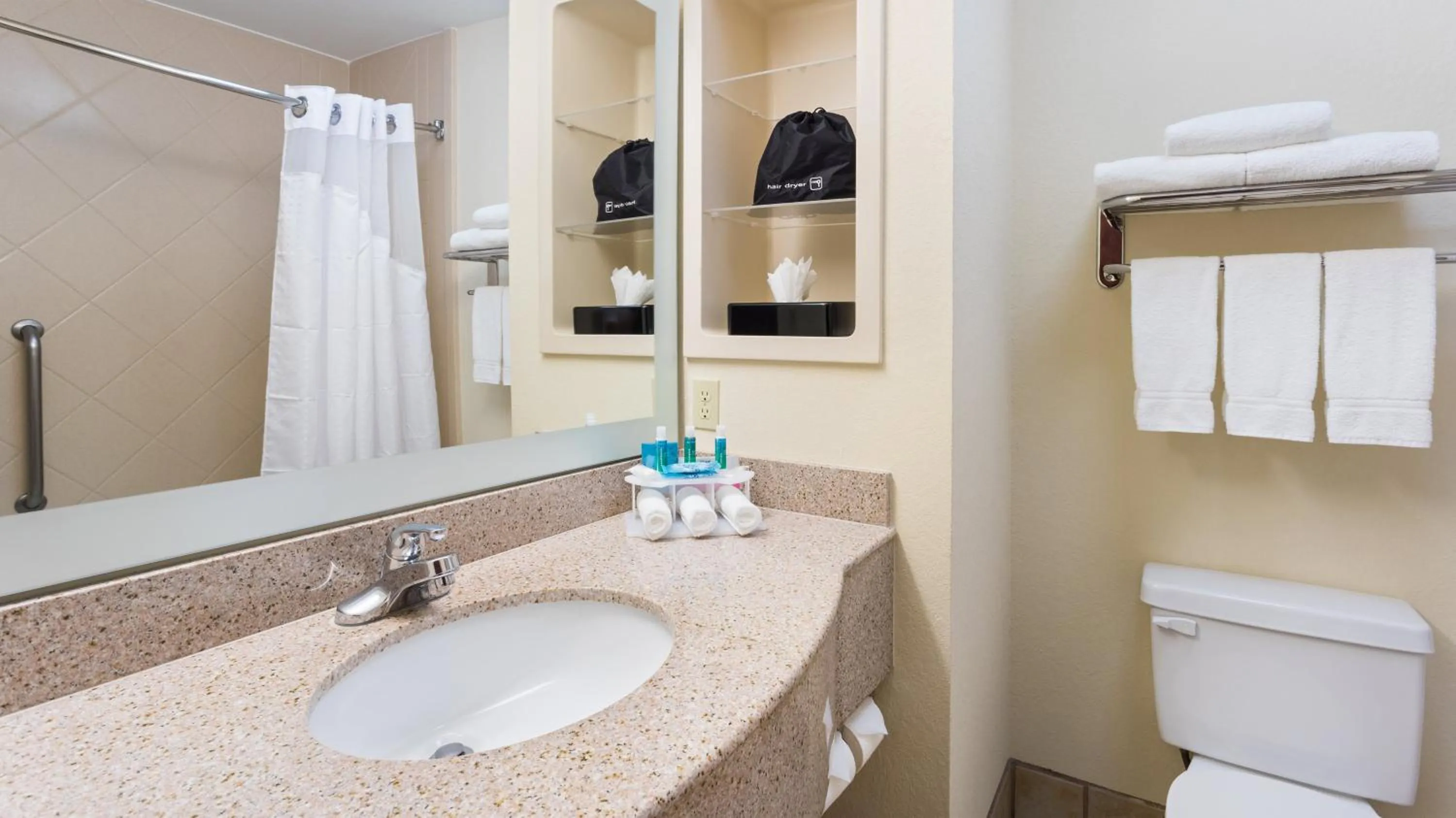 King Suite with Mobility Accessible Roll-In Shower in Holiday Inn Express Hotel & Suites Twentynine Palms by IHG