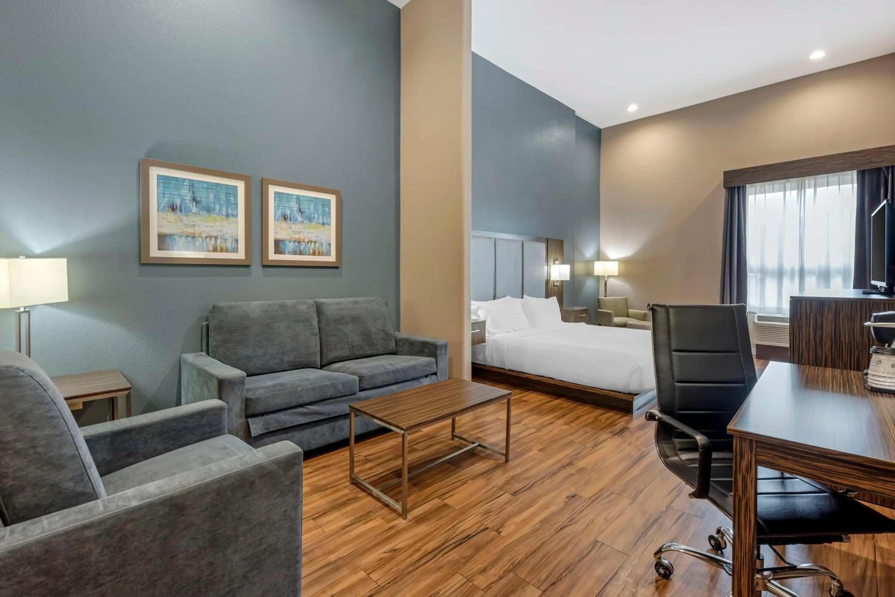 King Suite with Roll-In Shower and Sofa Bed - Disability Access/Non-Smoking in Best Western Plus Pflugerville Inn & Suites