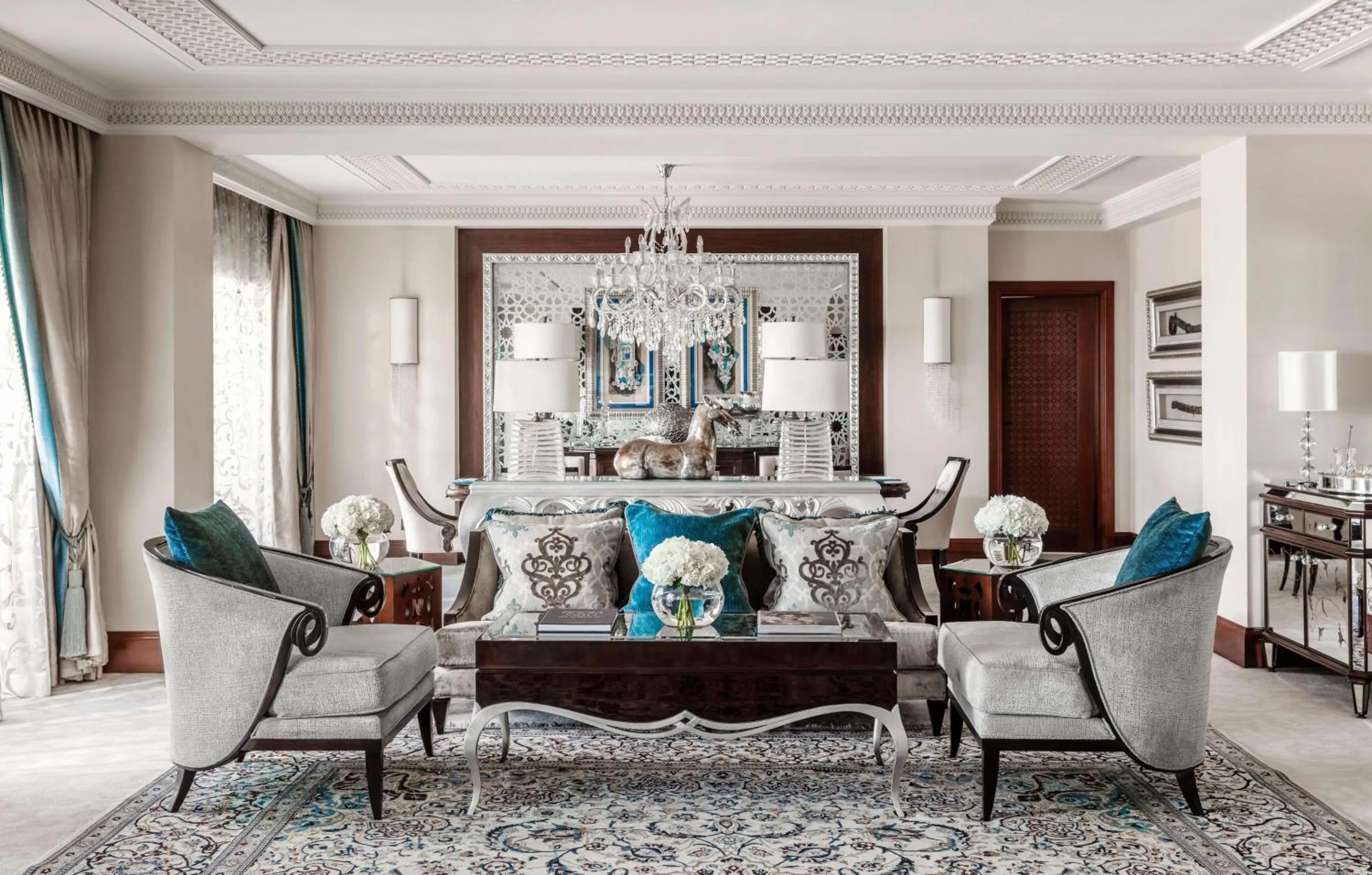 Palace Royal Suite - includes Host Service, Afternoon Tea, Evening Drinks, DRIFT Beach Club Access,Waterpark Access in One&Only Royal Mirage Resort Dubai