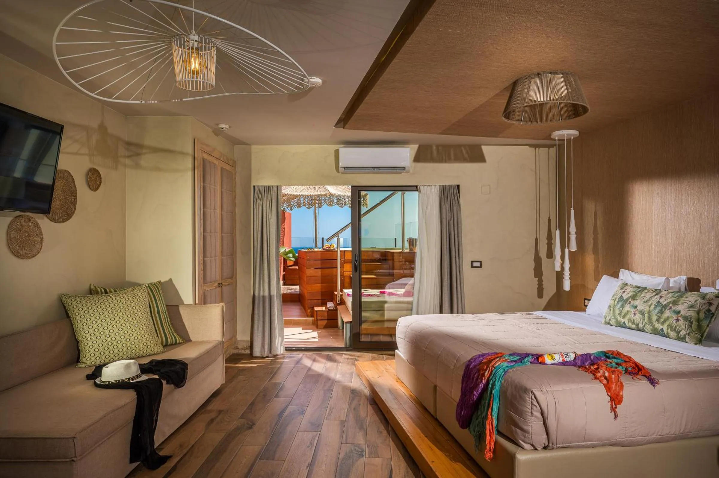 Elite Suite Sea View Outdoor Jacuzzi in Esperides Resort Crete, The Authentic Experience