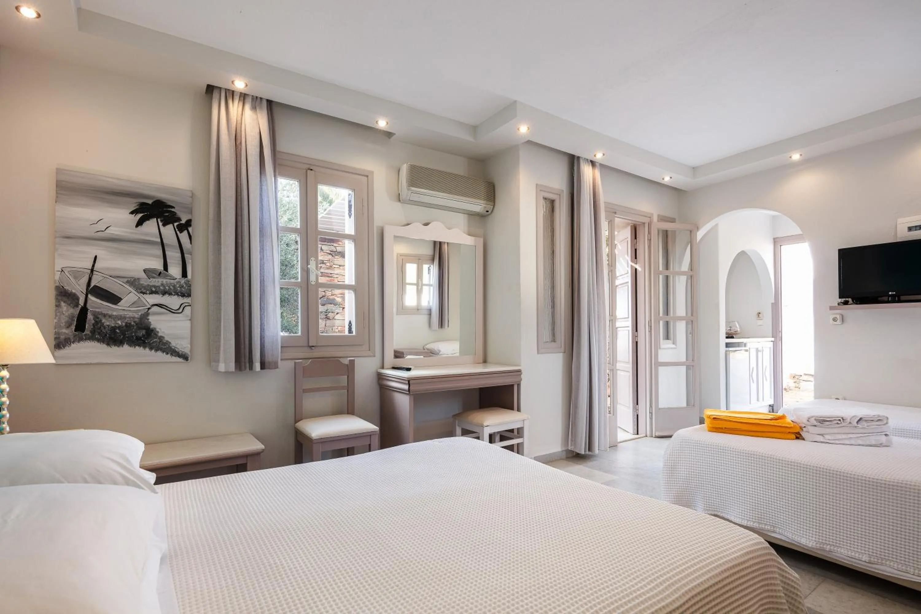 Aegean Quadruple Room with Terrace & Sea View in Kavuras Village Hotel & Suites