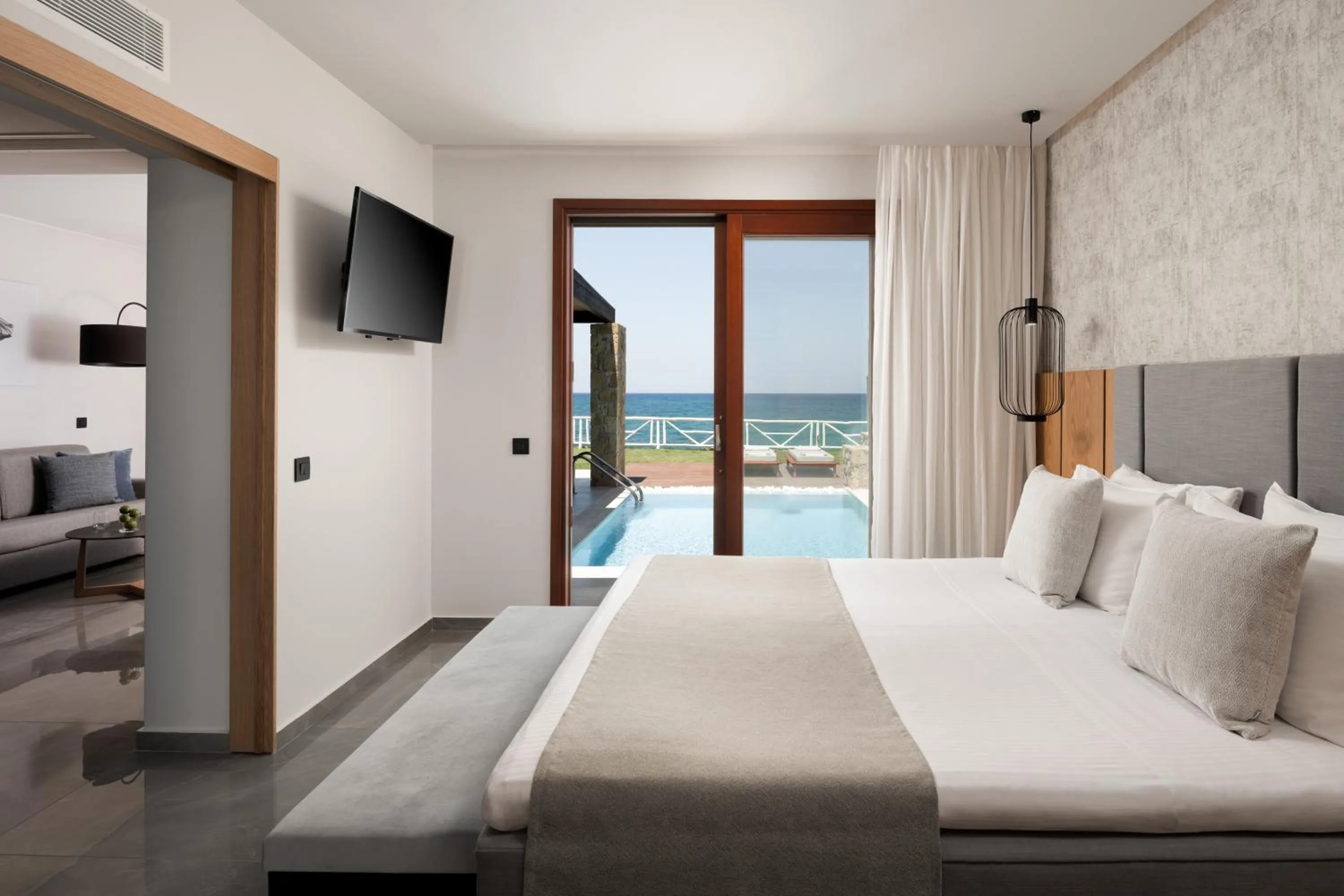 Luxury Suite Sea Front with Private Pool  in Ikaros Beach, Luxury Resort & Spa - Adults Only