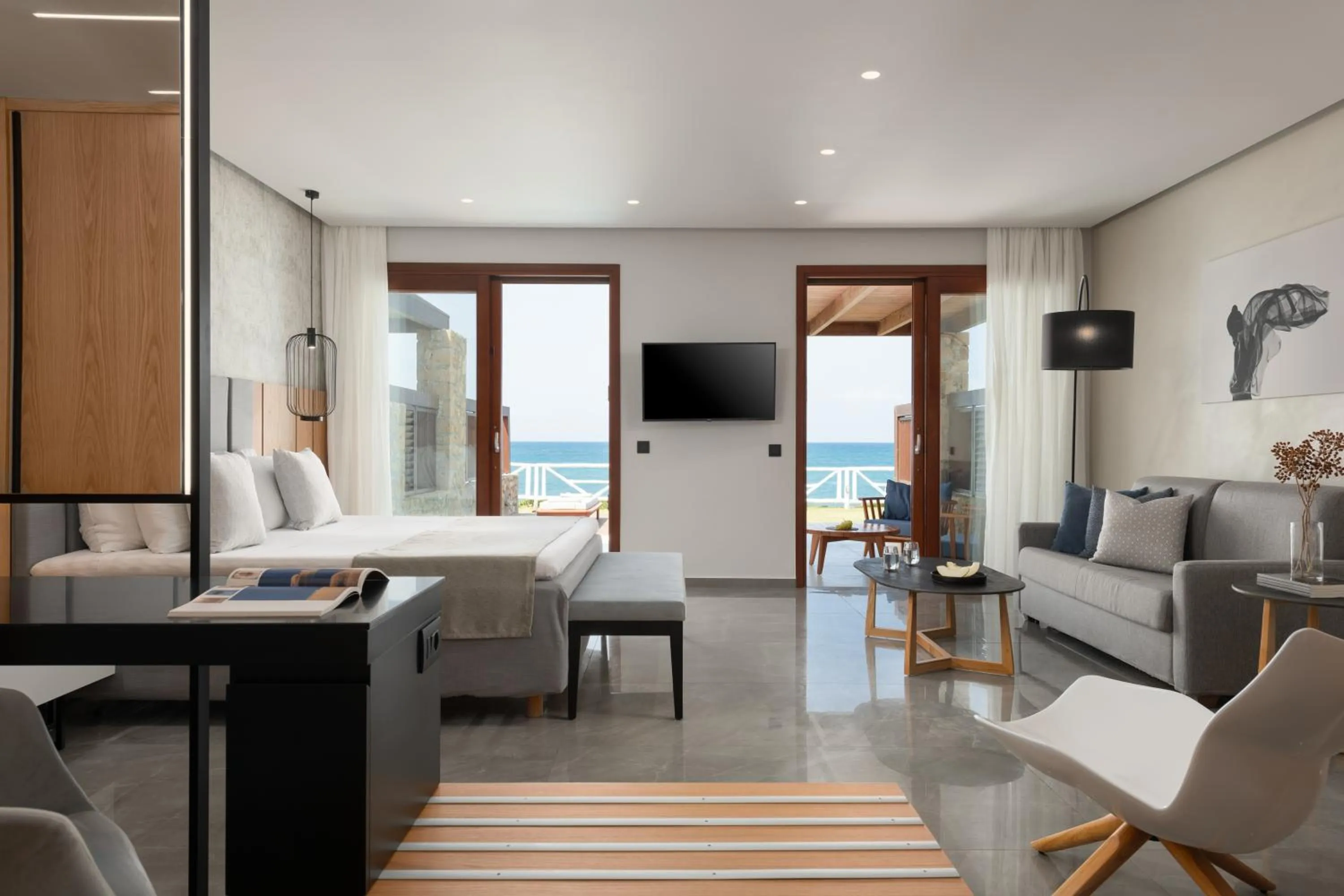 Junior Suite Sea Front with Private Pool in Ikaros Beach, Luxury Resort & Spa - Adults Only
