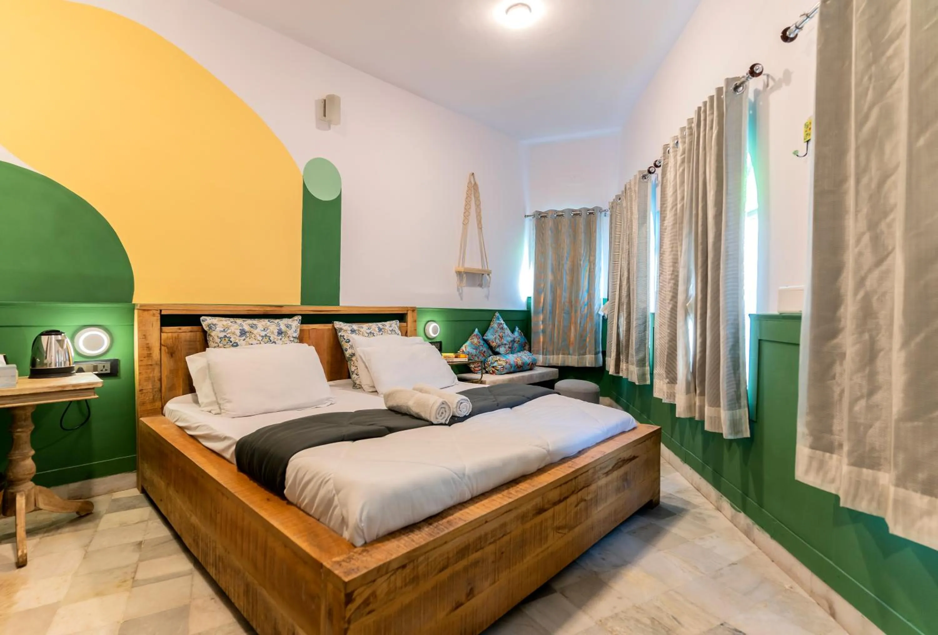 Deluxe Double Room with AC in Moustache Udaipur