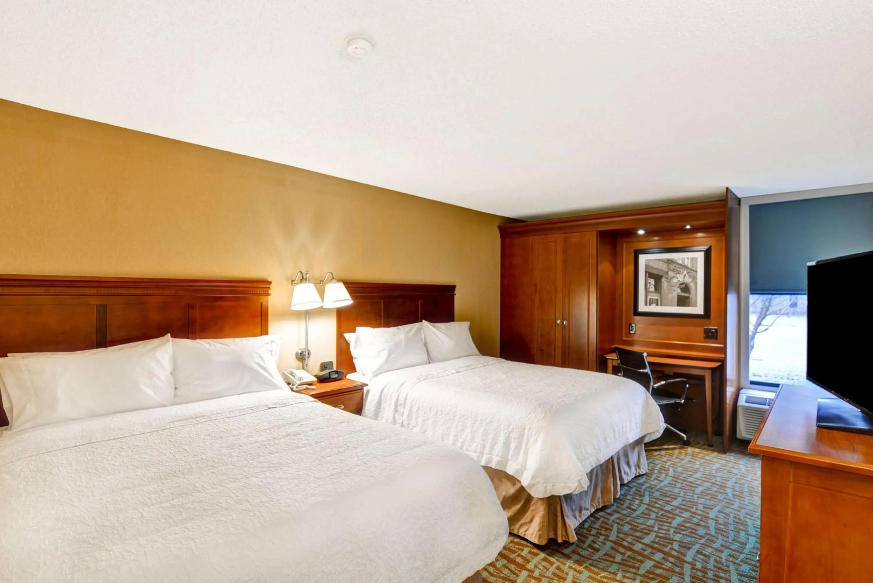 Queen Room with Two Queen Beds - Hearing Access/Non-Smoking in Hampton Inn Hendersonville