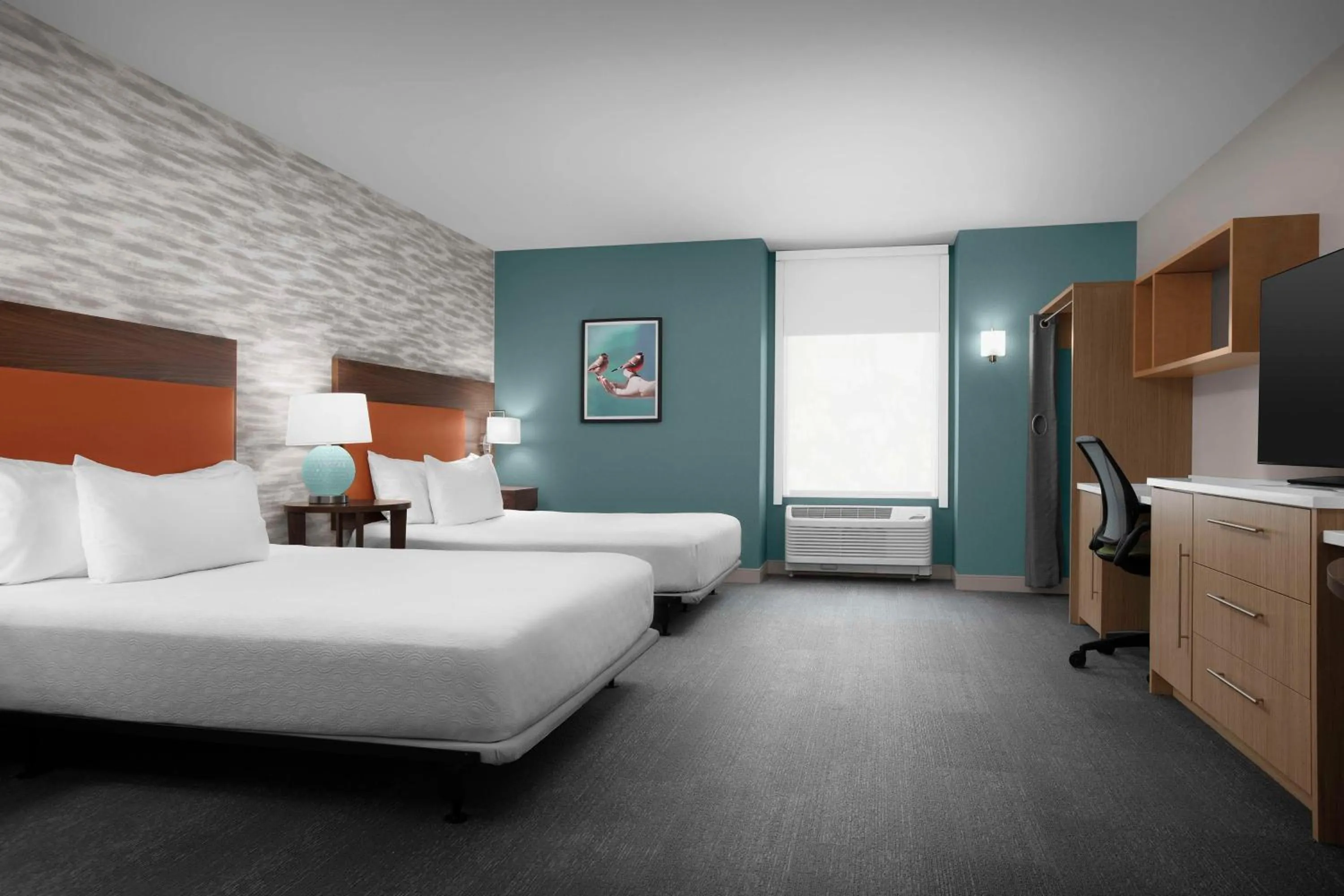 Queen Studio with Two Queen Beds - Mobility Access/Non-Smoking in Home2 Suites by Hilton Eugene Downtown University Area