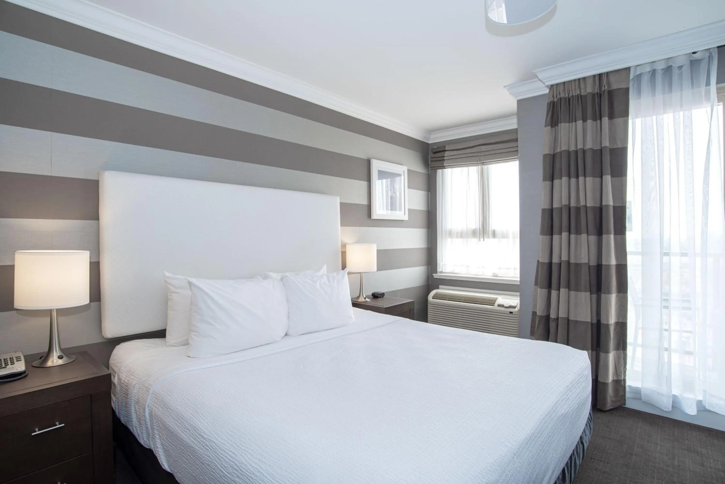 Tower Room, 1 King Bed, Balcony in Sandman Hotel Edmonton West