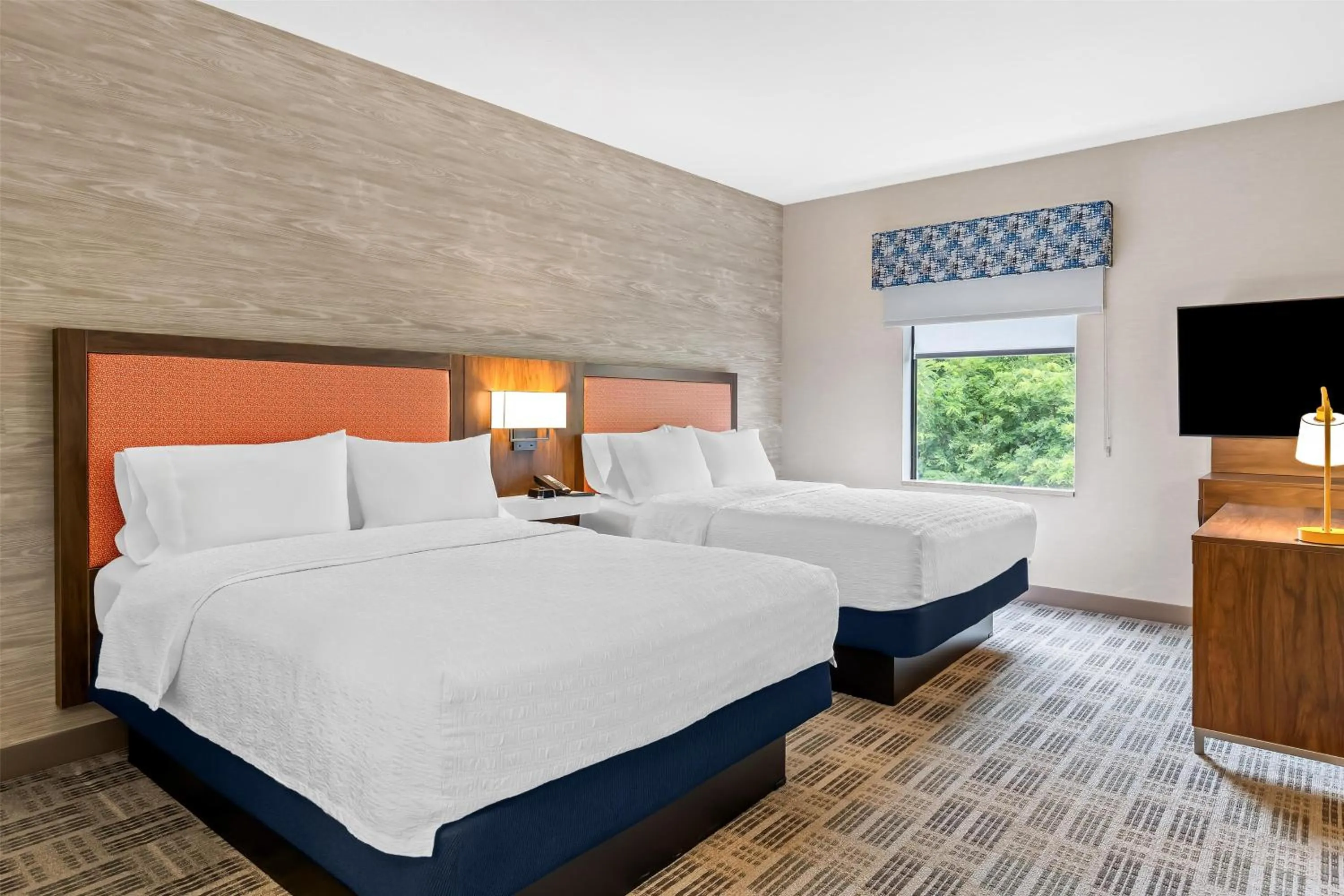 Queen Studio Suite with Two Queen Beds and Sofa Bed - Non-Smoking in Hampton Inn & Suites Grove City