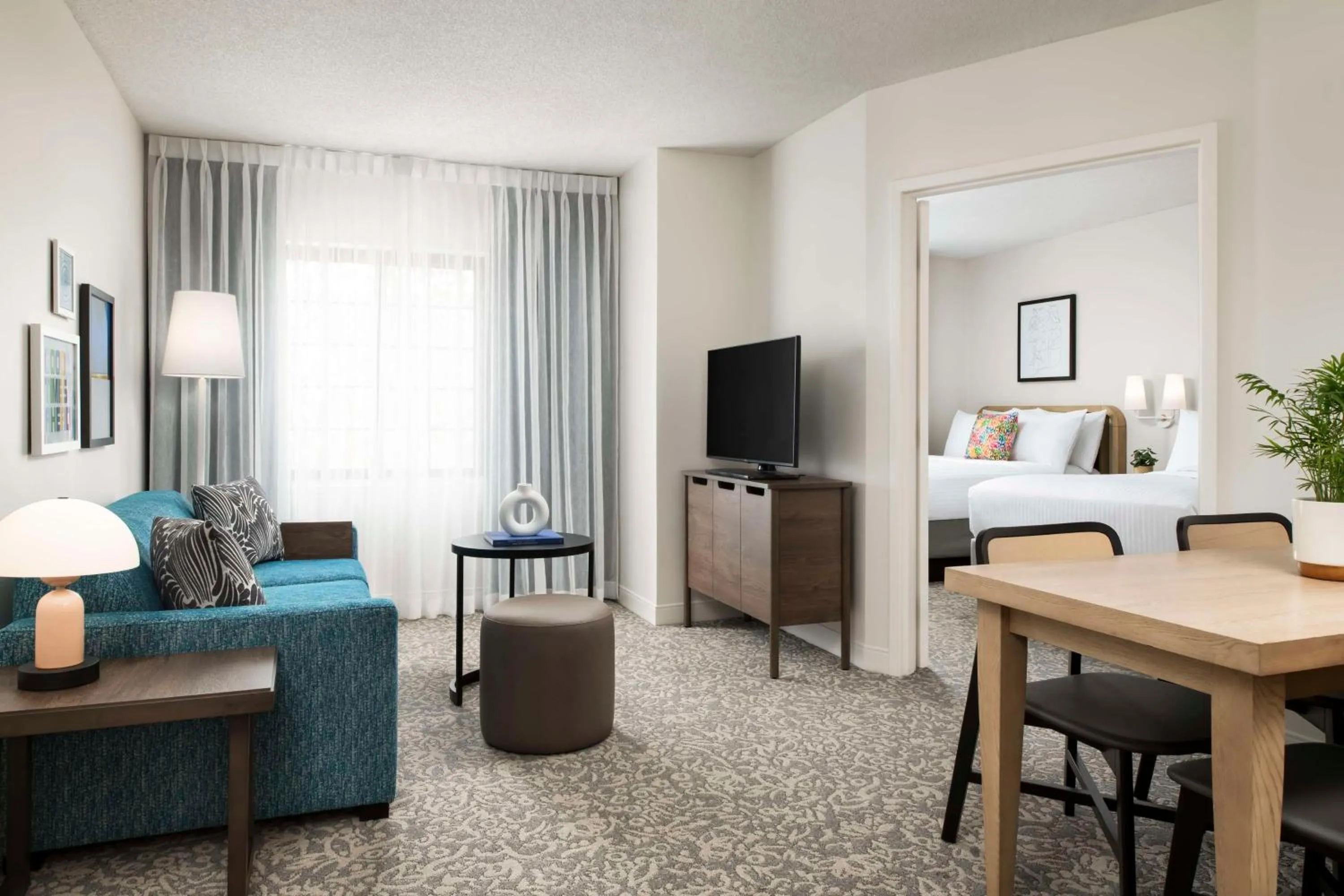 One-Bedroom Suite with Two Double Beds in Sonesta ES Suites Toronto Markham