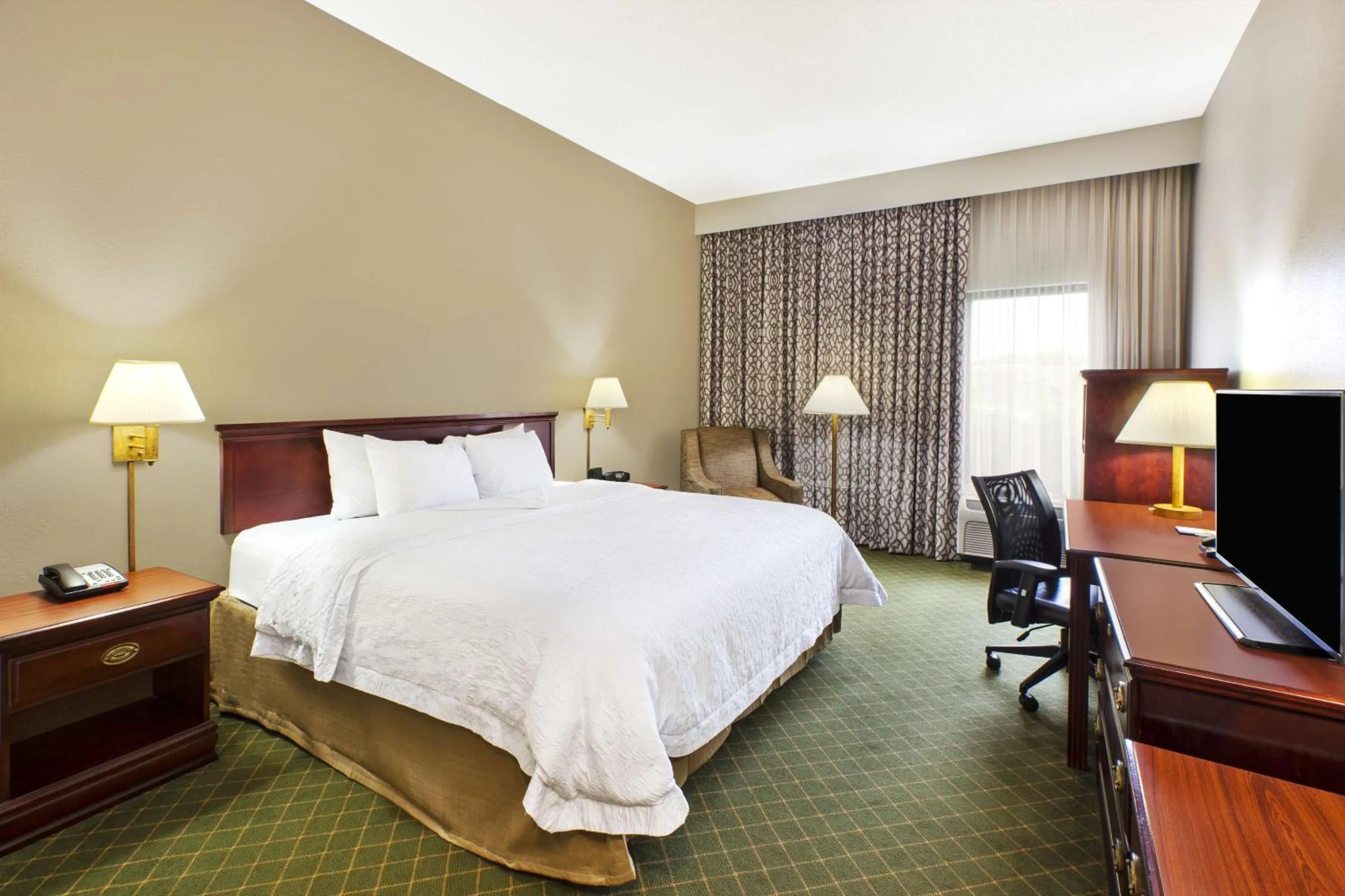 King Room with Roll-In Shower - Mobility Access/Non-Smoking in Hampton Inn Marietta