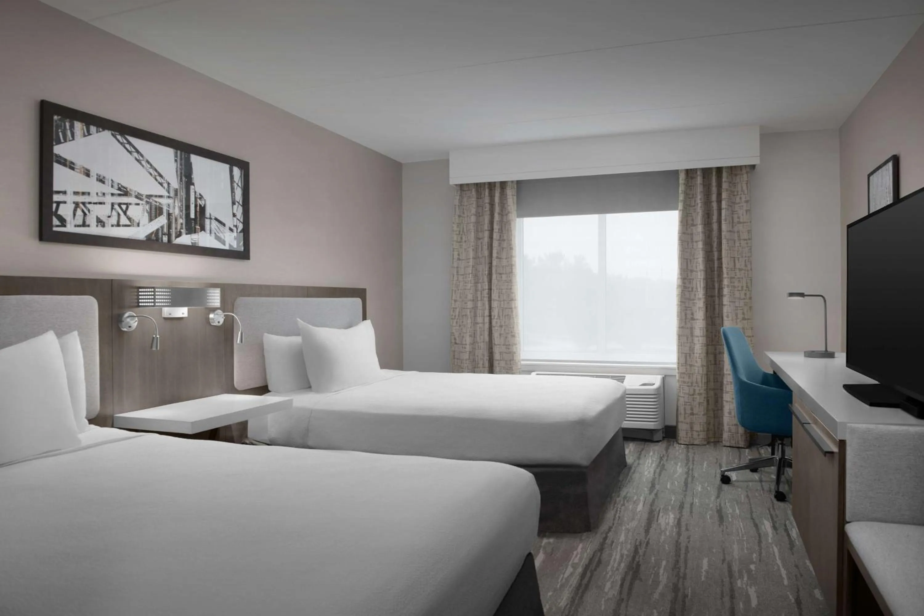 Queen Room with Two Queen Beds in Hilton Garden Inn West Lafayette Wabash Landing