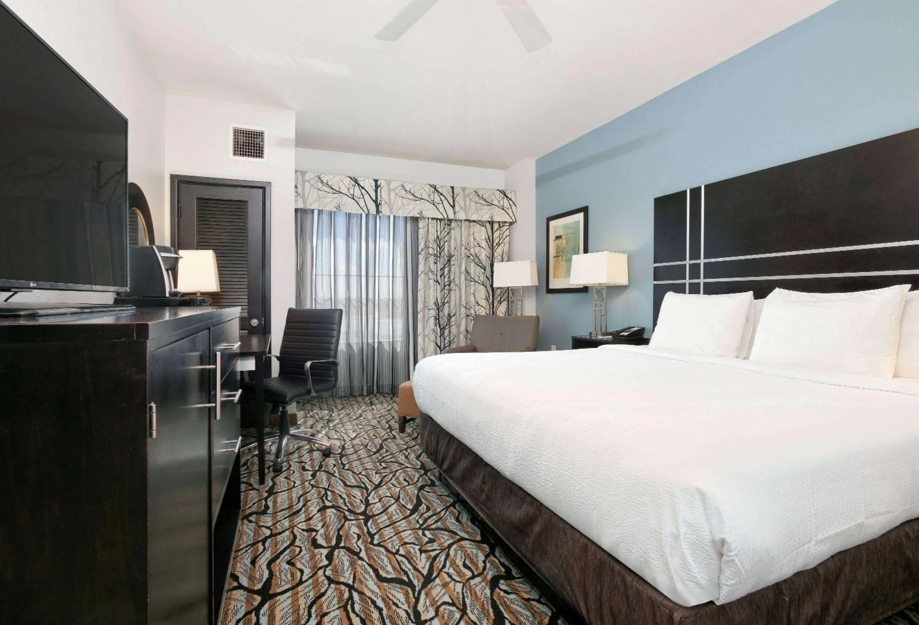 1 King Bed, Mobility/Hearing Accessible Room, Roll-In-Shower, Non-Smoking in La Quinta Inn & Suites by Wyndham Lubbock Southwest