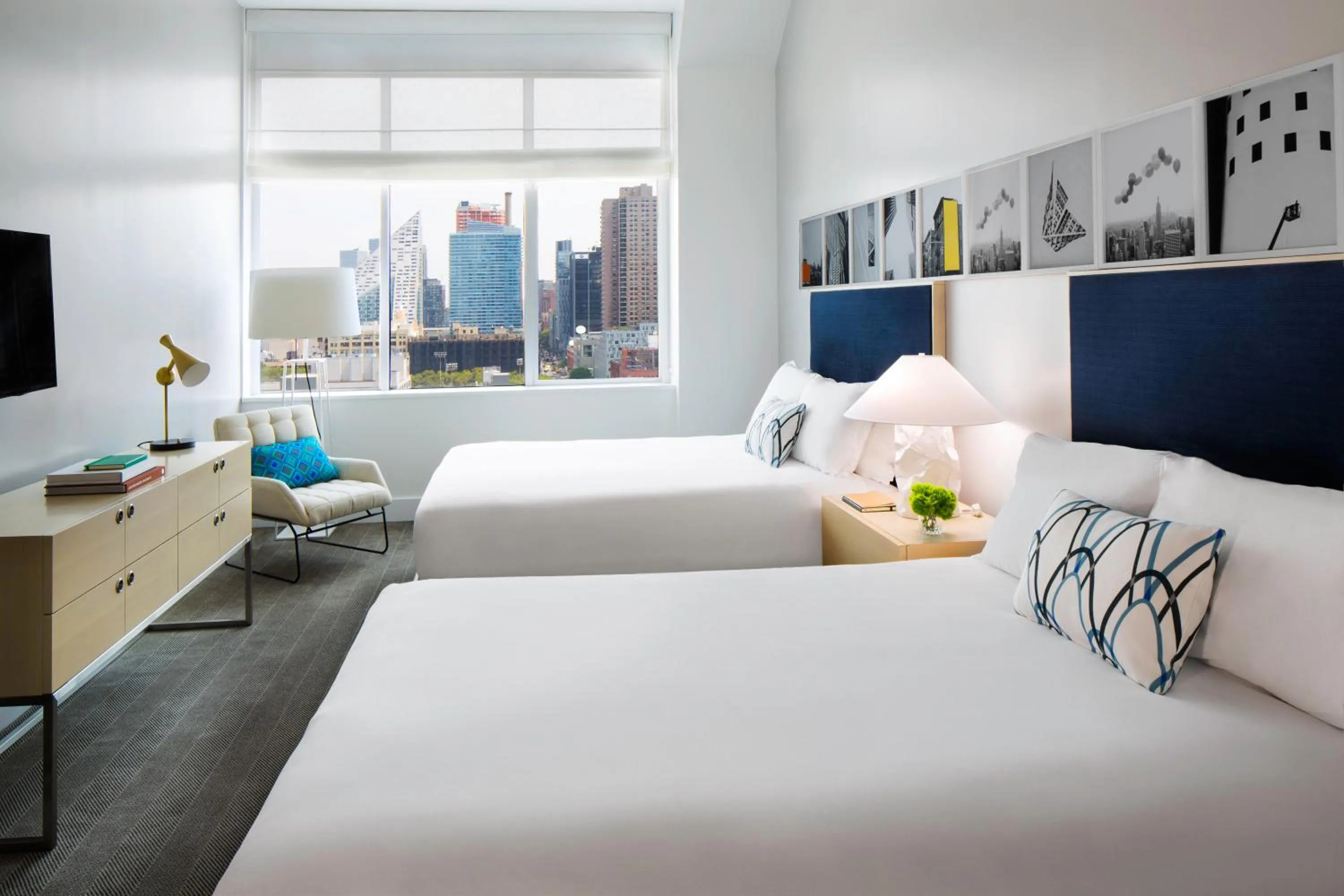 Deluxe Queen Room with Two Queen Beds in Ink 48 Hotel