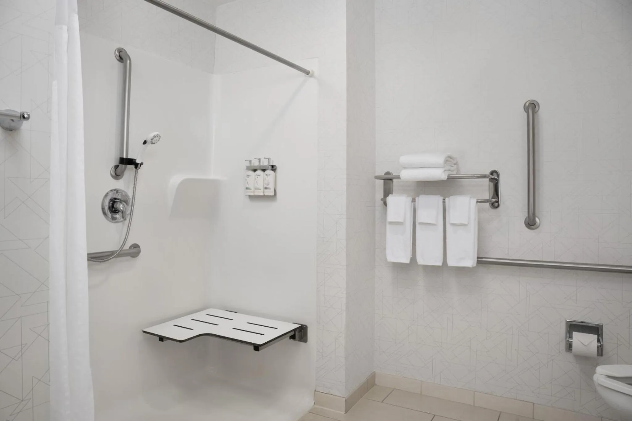 Standard King Room with Roll-in Shower - Mobility Accessible in Holiday Inn Express & Suites Alexandria - Fort Belvoir by IHG
