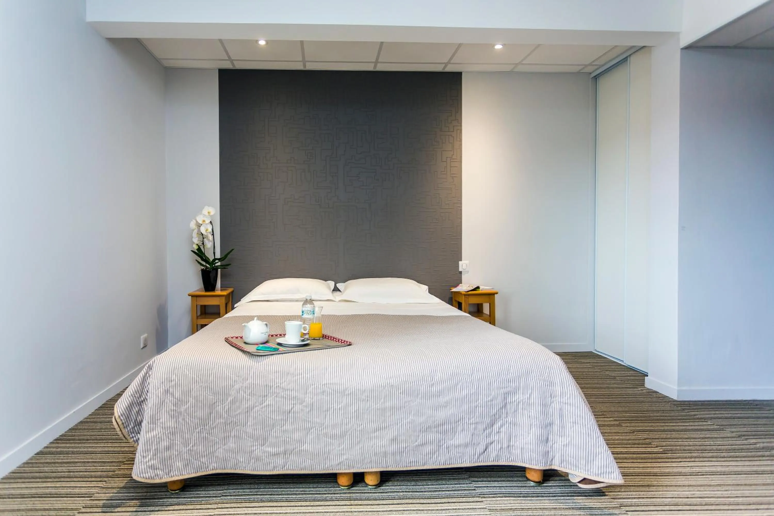 Superior Double Room - Disabillity Access in Logis Hôtel Le Relais