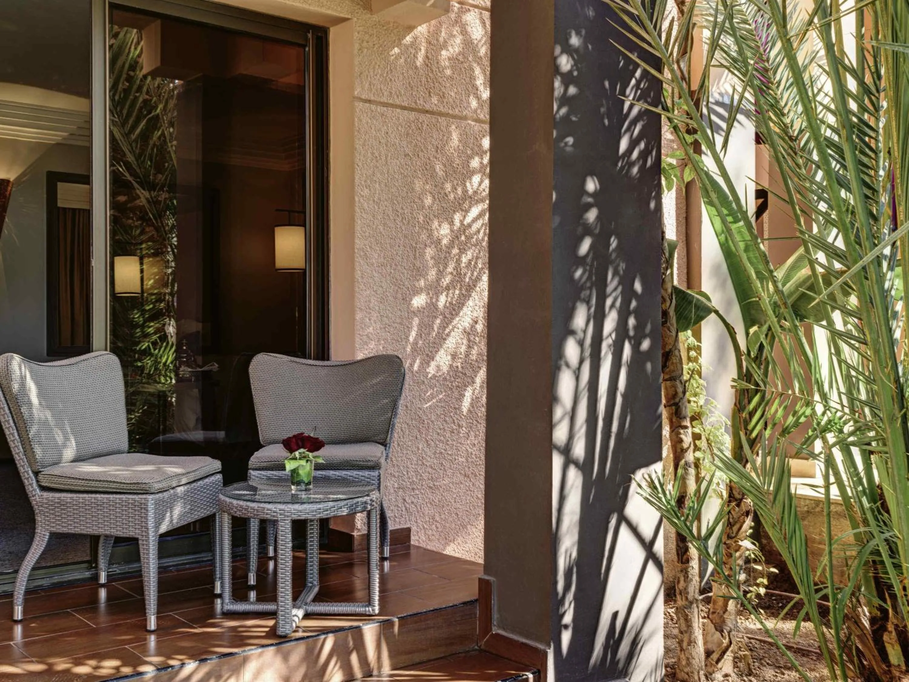 Superior King Room with Terrace and Pool View - single occupancy in Mövenpick Hotel Mansour Eddahbi Marrakech