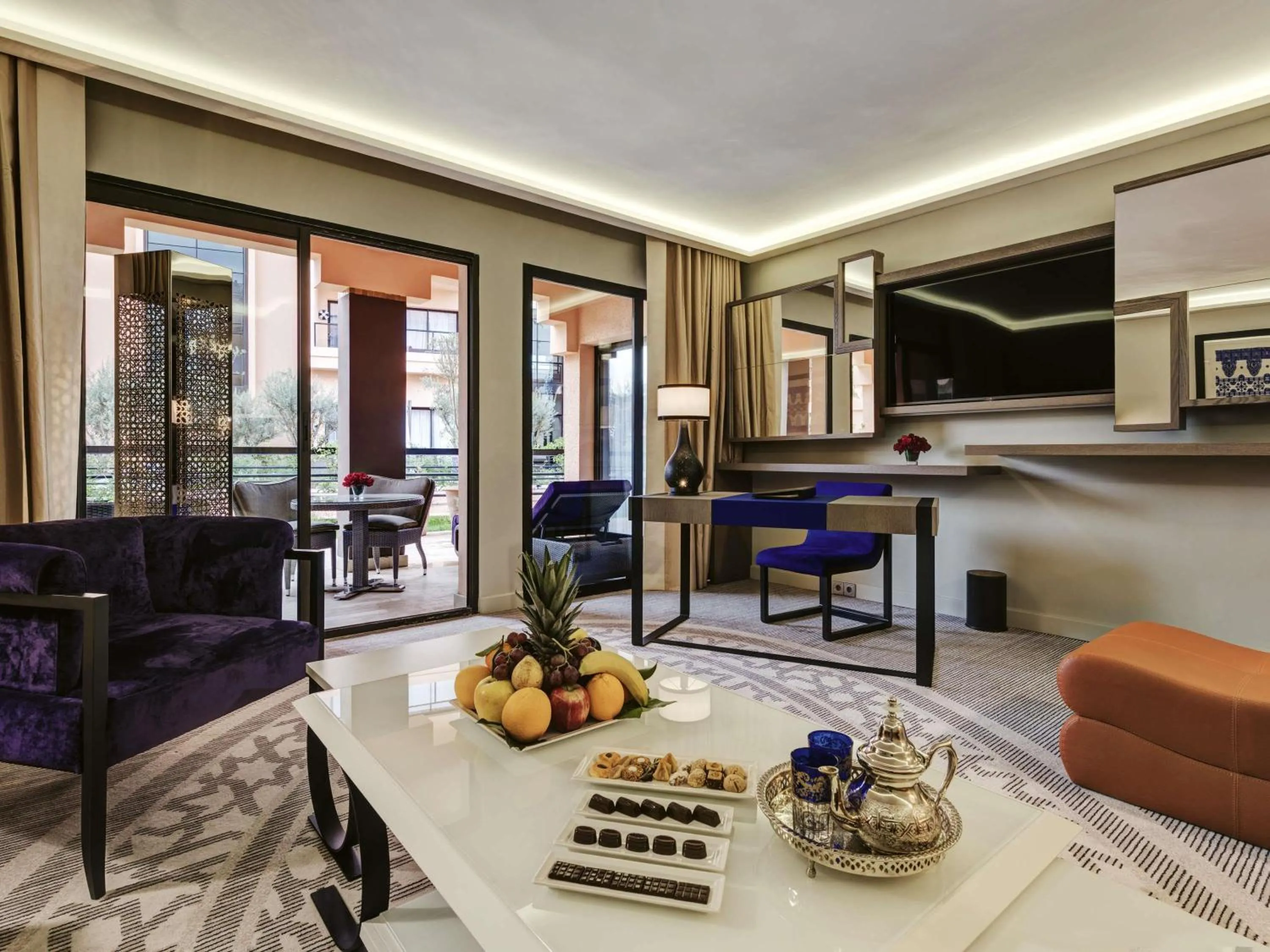 Prestige King Suite with Living  Room and Sofa - single occupancy in Mövenpick Hotel Mansour Eddahbi Marrakech