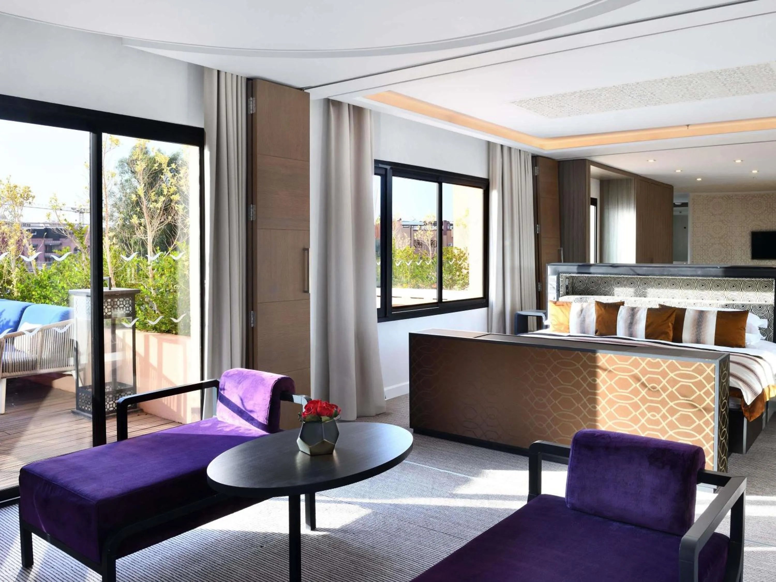 Two-Bedroom Penthouse with Living Room and Private Pool - single occupancy in Mövenpick Hotel Mansour Eddahbi Marrakech