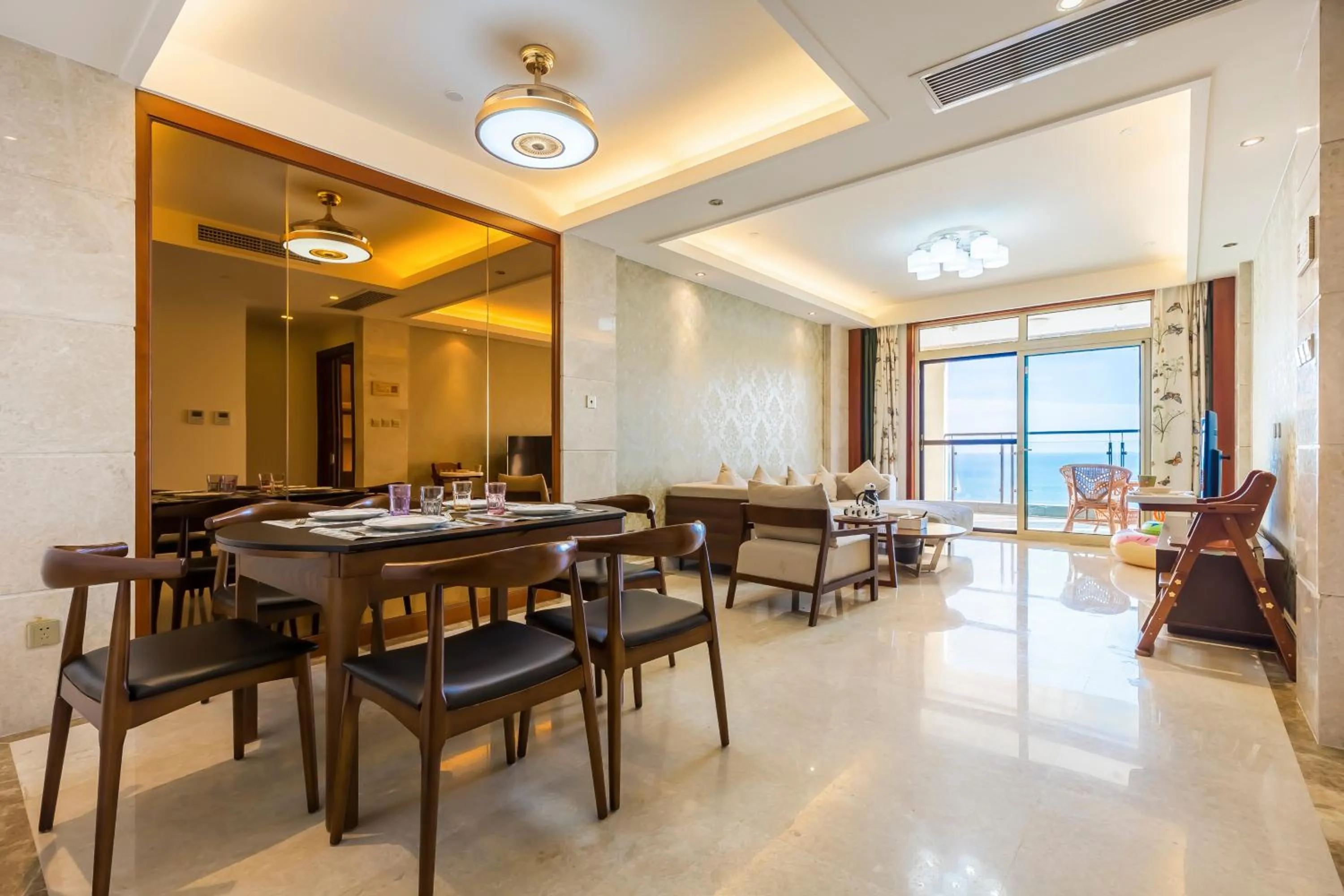Two-Bedroom Apartment with Sea View in Sanya Yikehai View Apartments