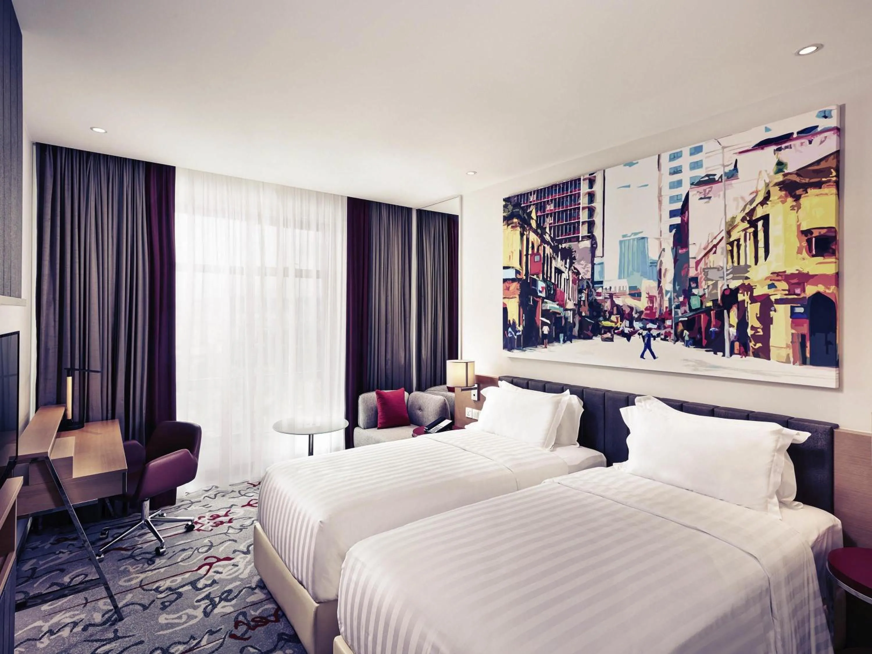 Deluxe Twin Room in Mercure Kuala Lumpur Shaw Parade