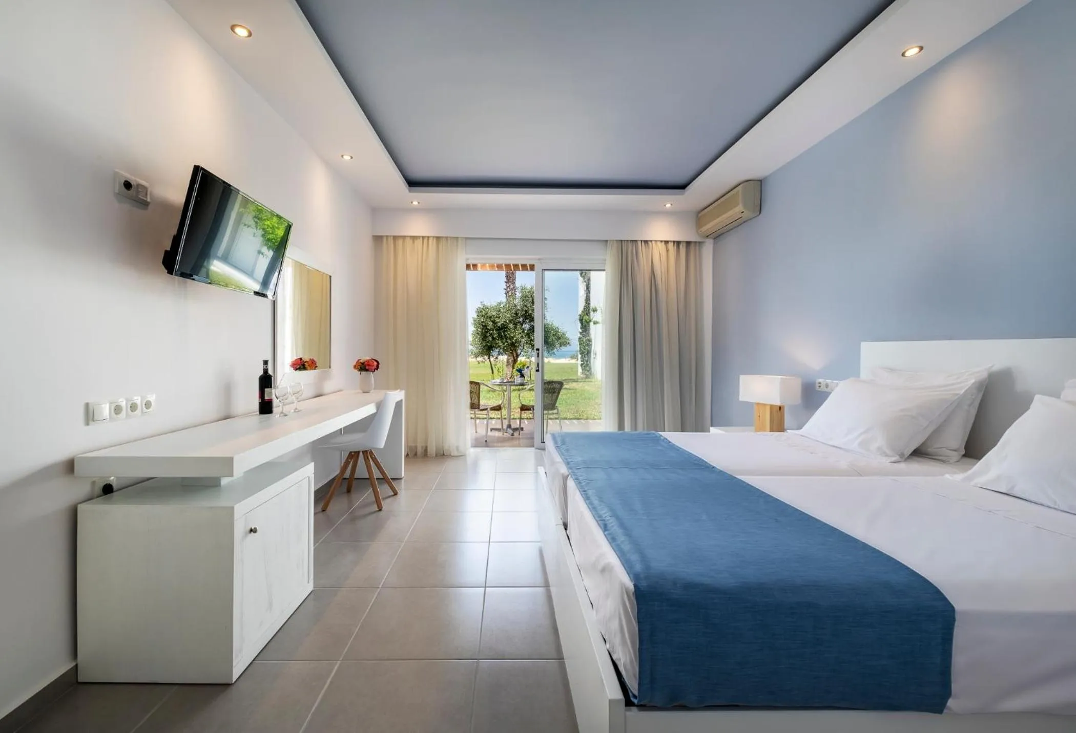 Superior Double Room with Side Sea View (2 Adults + 1 Child) in Gaia Royal