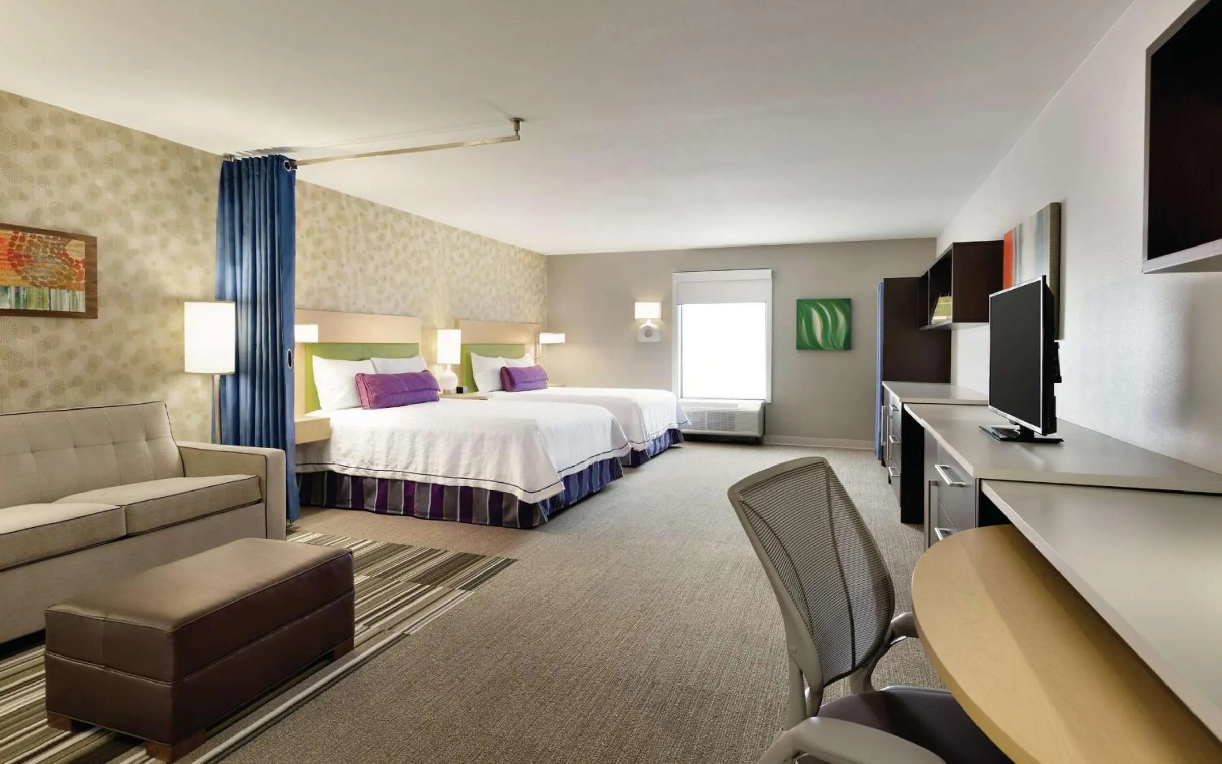 Queen Studio with Two Queen Beds - Mobility Access/Non-Smoking in Home2 Suites By Hilton Macon I-75 North