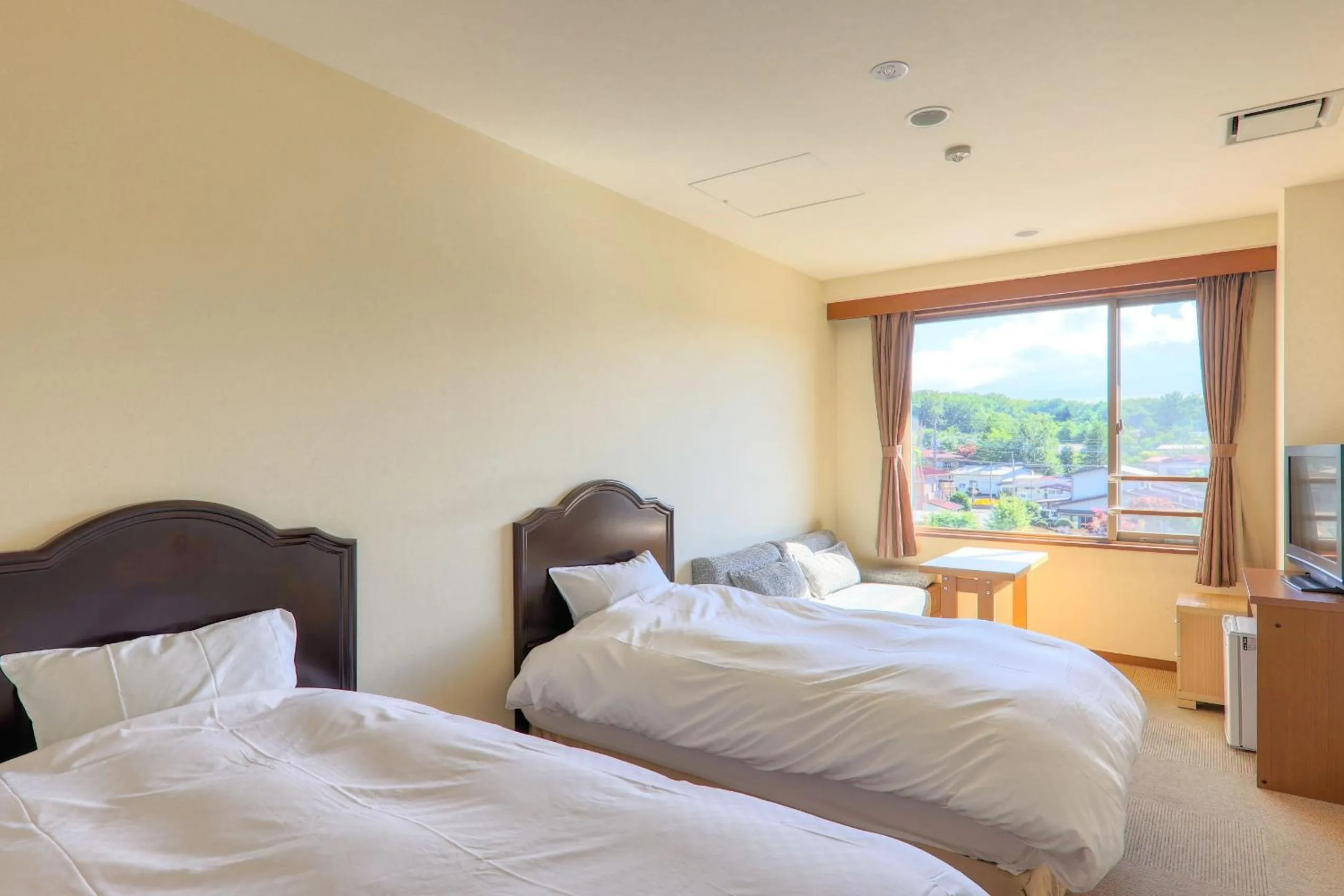 Twin Room with Private Bathroom with Mountain View - single occupancy in Fuji Matsuzono Hotel