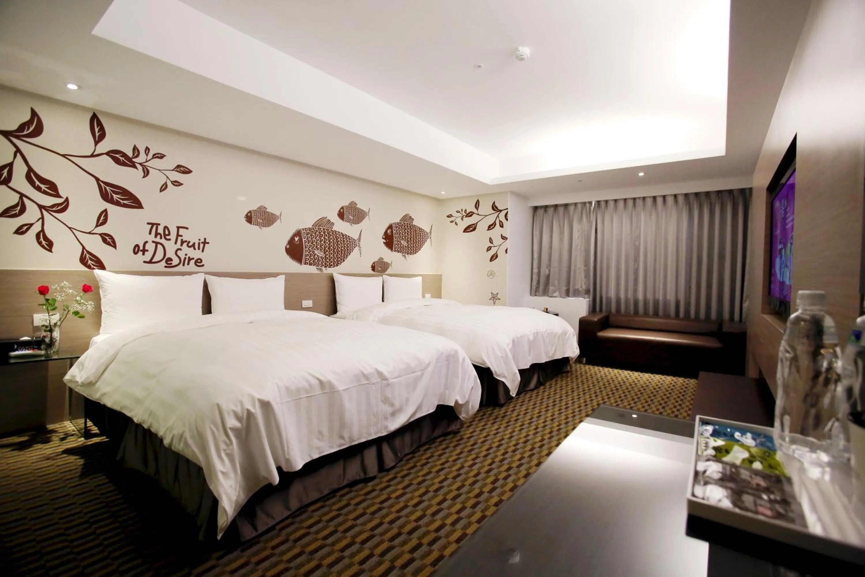 Quadruple Room with Shower in Chiayi Look Hotel