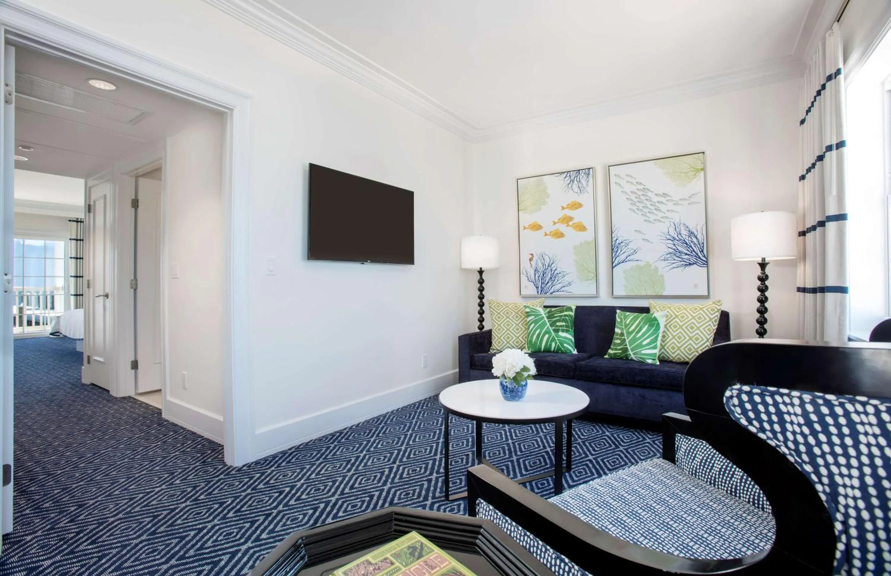 Accessible King Suite with Partial Ocean View and Balcony in Oceans Edge Key West