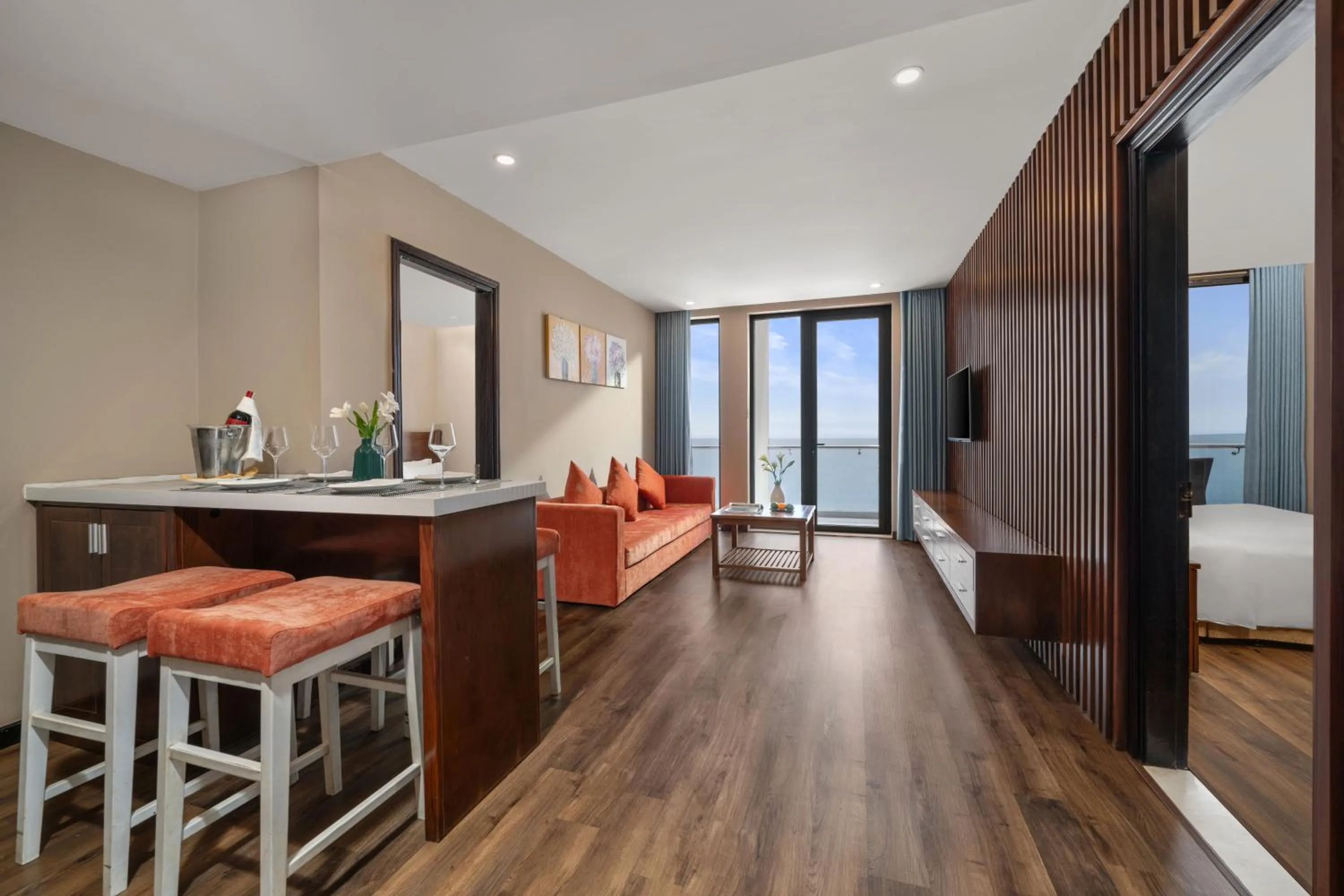 Two-Bedroom Apartment Residence Ocean View with Balcony in Yarra Ocean Suites Danang