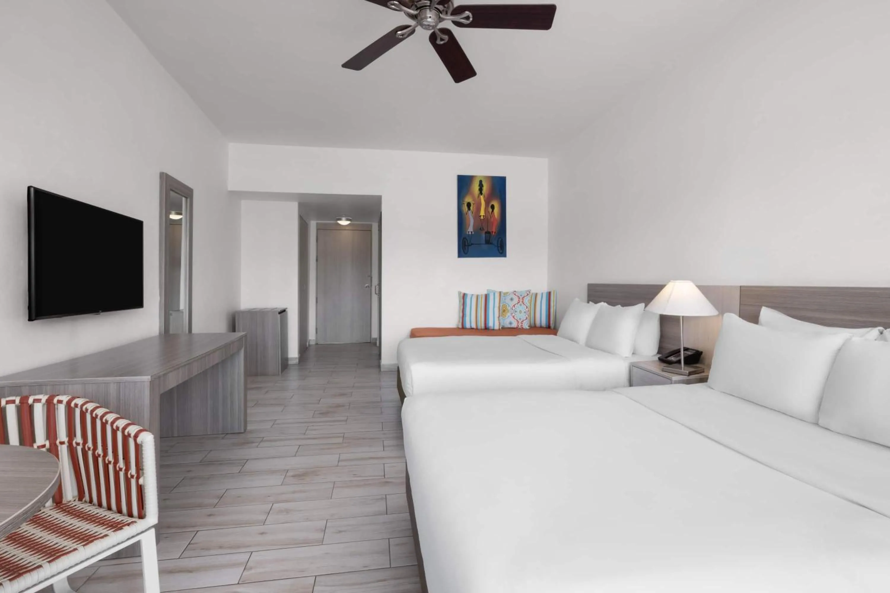 Double Room with Two Double Beds and Beach View - single occupancy in Grand Decameron Cornwall Beach, A Trademark All-Inclusive Resort