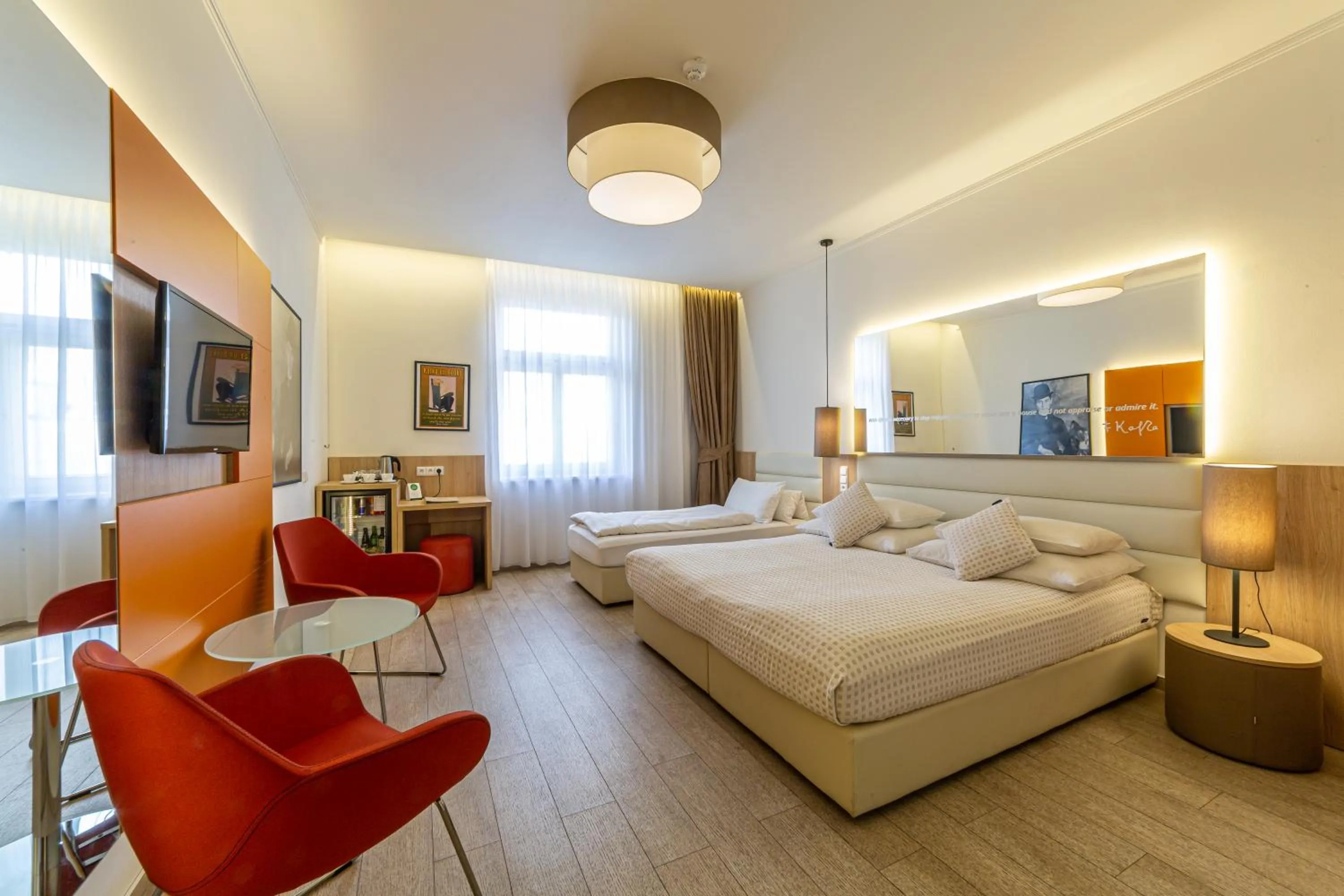 Triple Room with Garden View in Salvator Boutique Hotel vegan-friendly