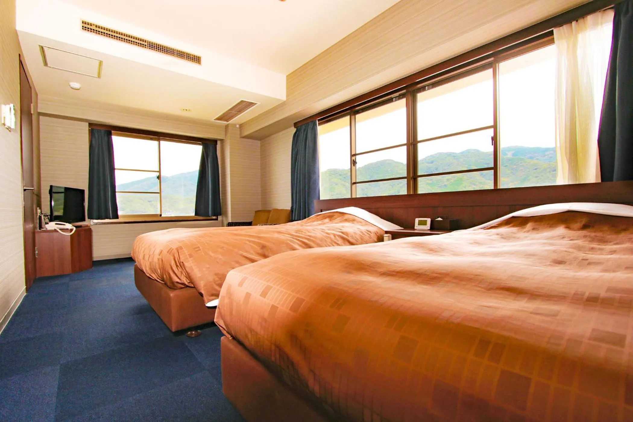 Standard Twin Room(Mountain Side) - single occupancy - Indoor Bath - Non-Smoking in Ooedo Onsen Monogatari Toi Marine Hotel