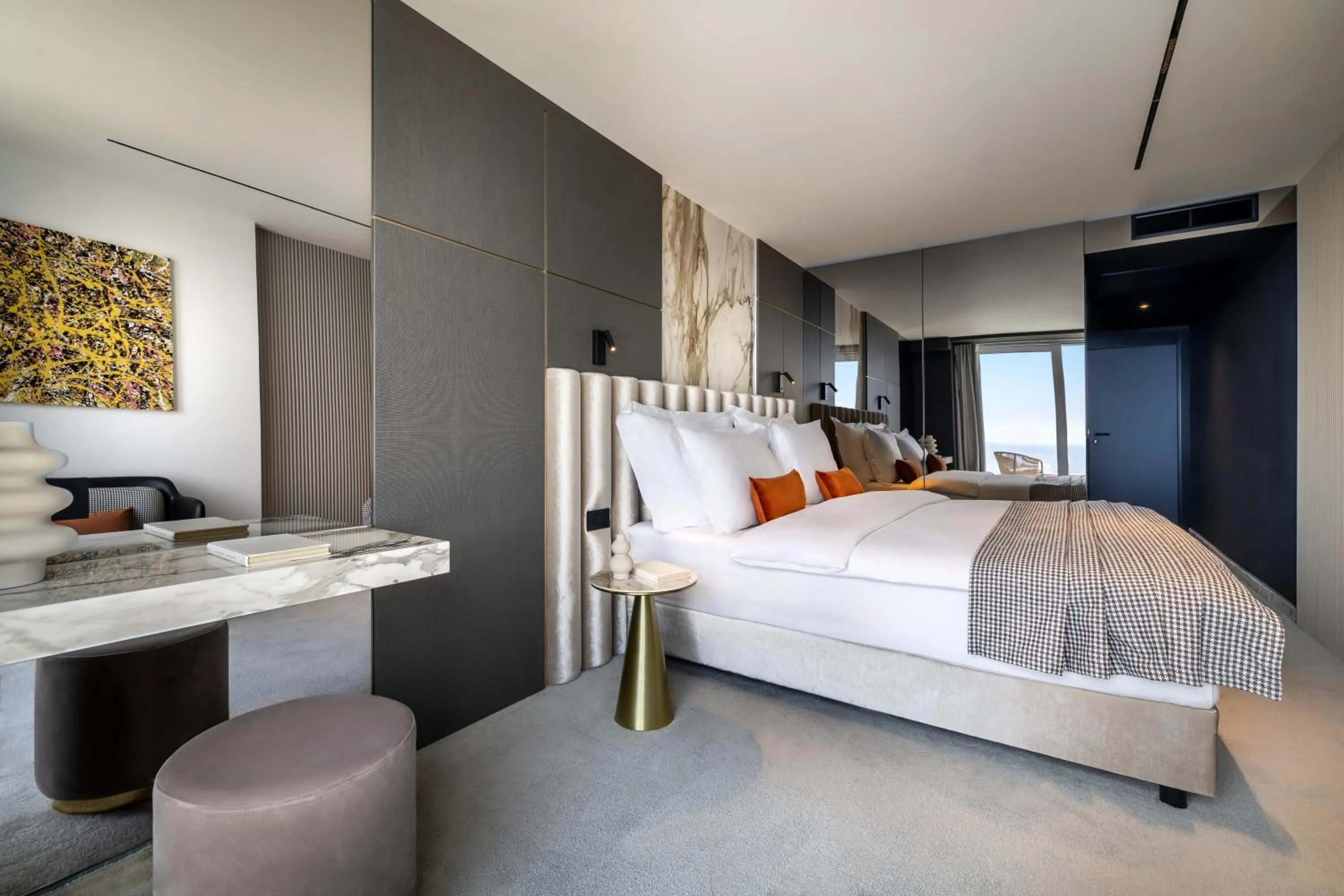 Deluxe Double Room with Sea View in Grand Hotel Adriatic