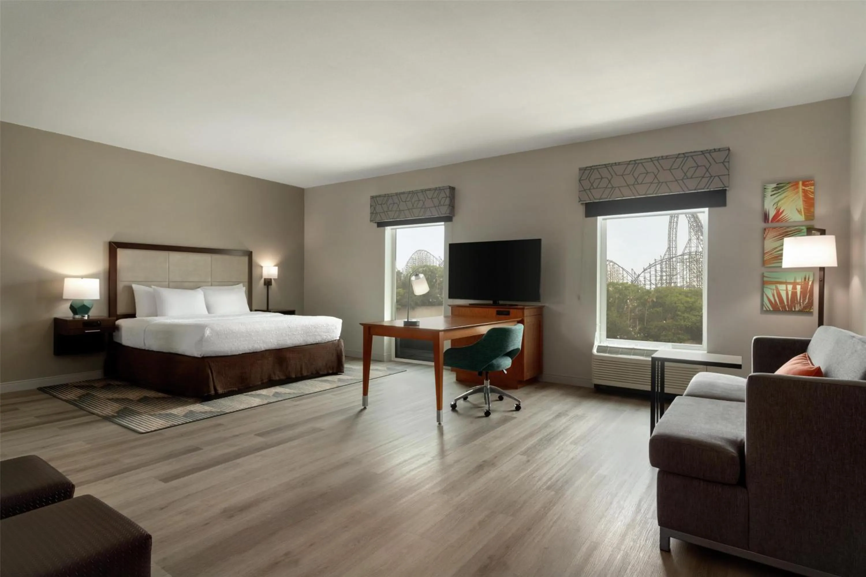 King Studio Suite with Sofa Bed - Hearing Access/Non-Smoking in Hampton Inn & Suites by Hilton Tampa Busch Gardens Area