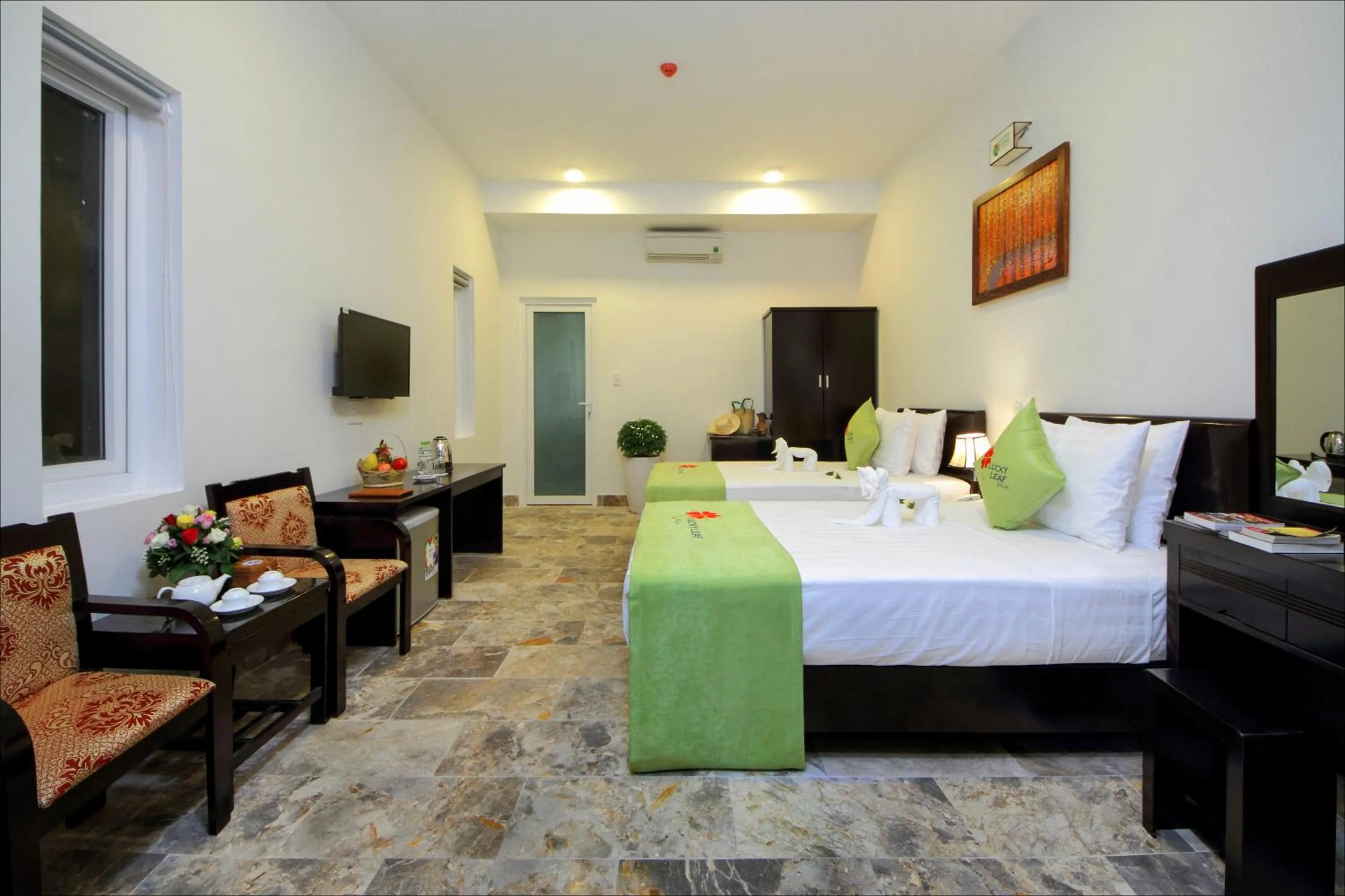 Triple Room with Pool View in Lucky Leaf Hoian Villa