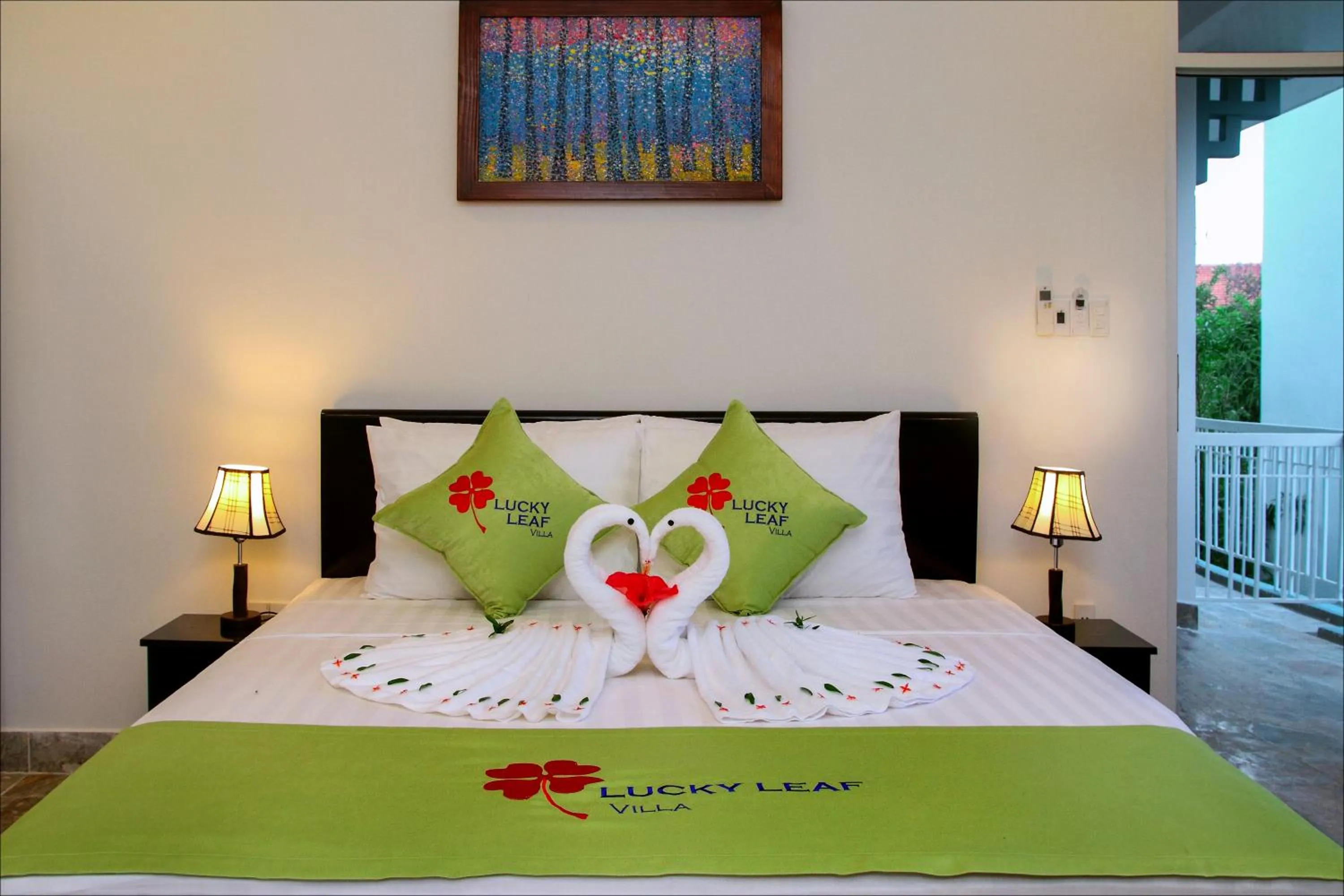 Double Room with Pool View in Lucky Leaf Hoian Villa