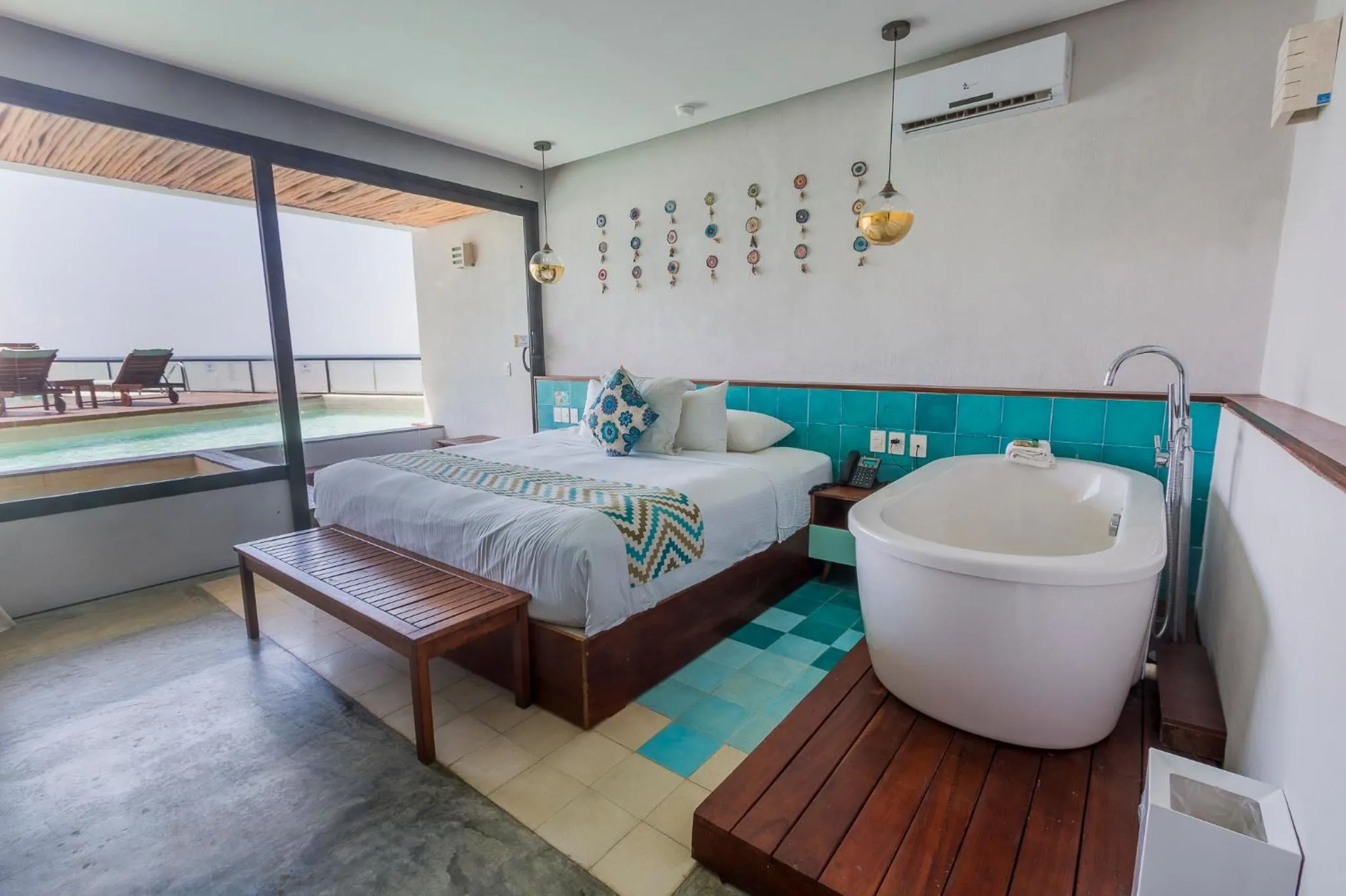 Honeymoon Suite Ocean Front and Plunge Pool in O' Tulum Boutique Hotel - Adults Only