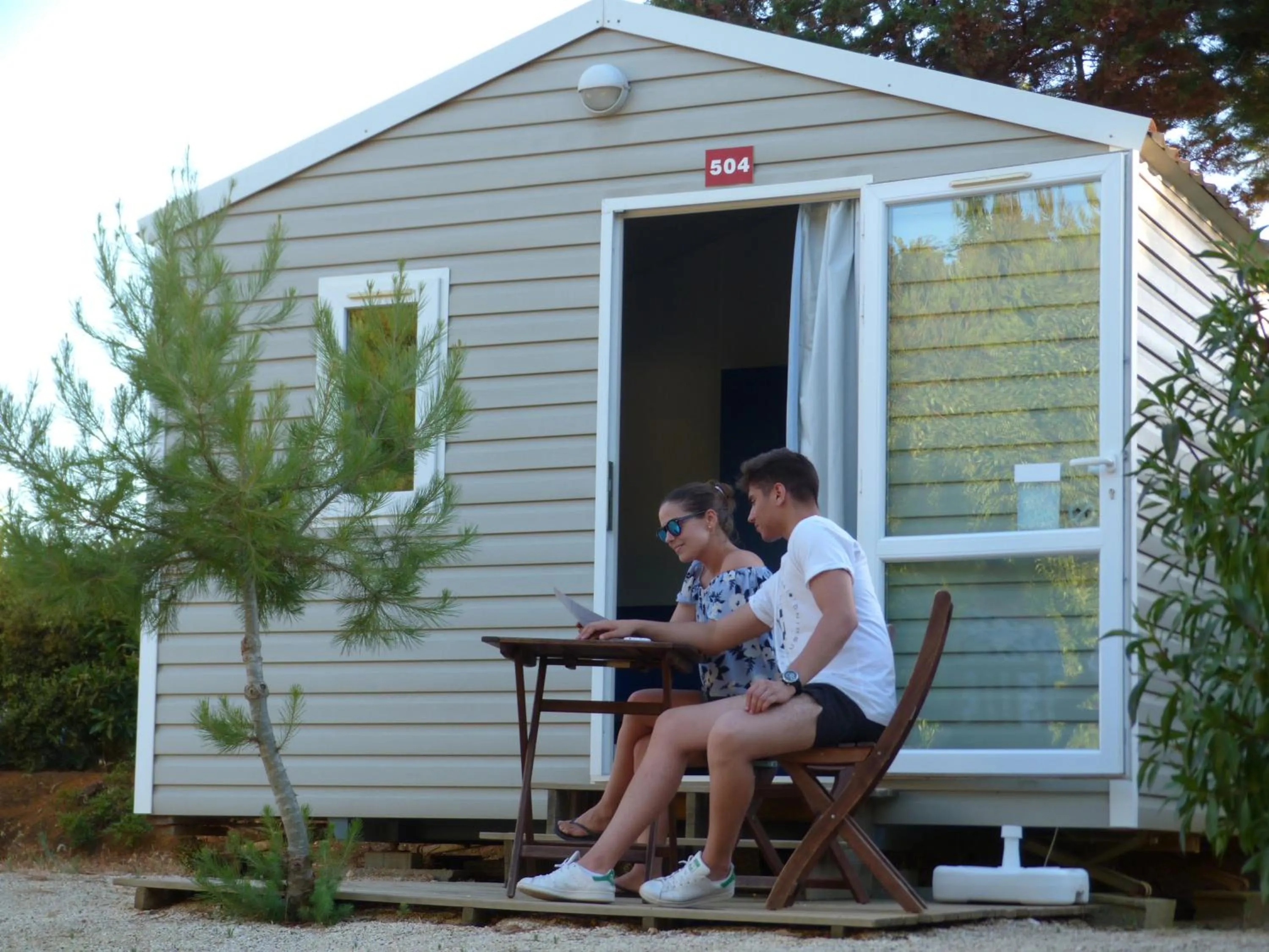 Caravan with Shared Bathroom in Parque de Campismo Orbitur Sagres